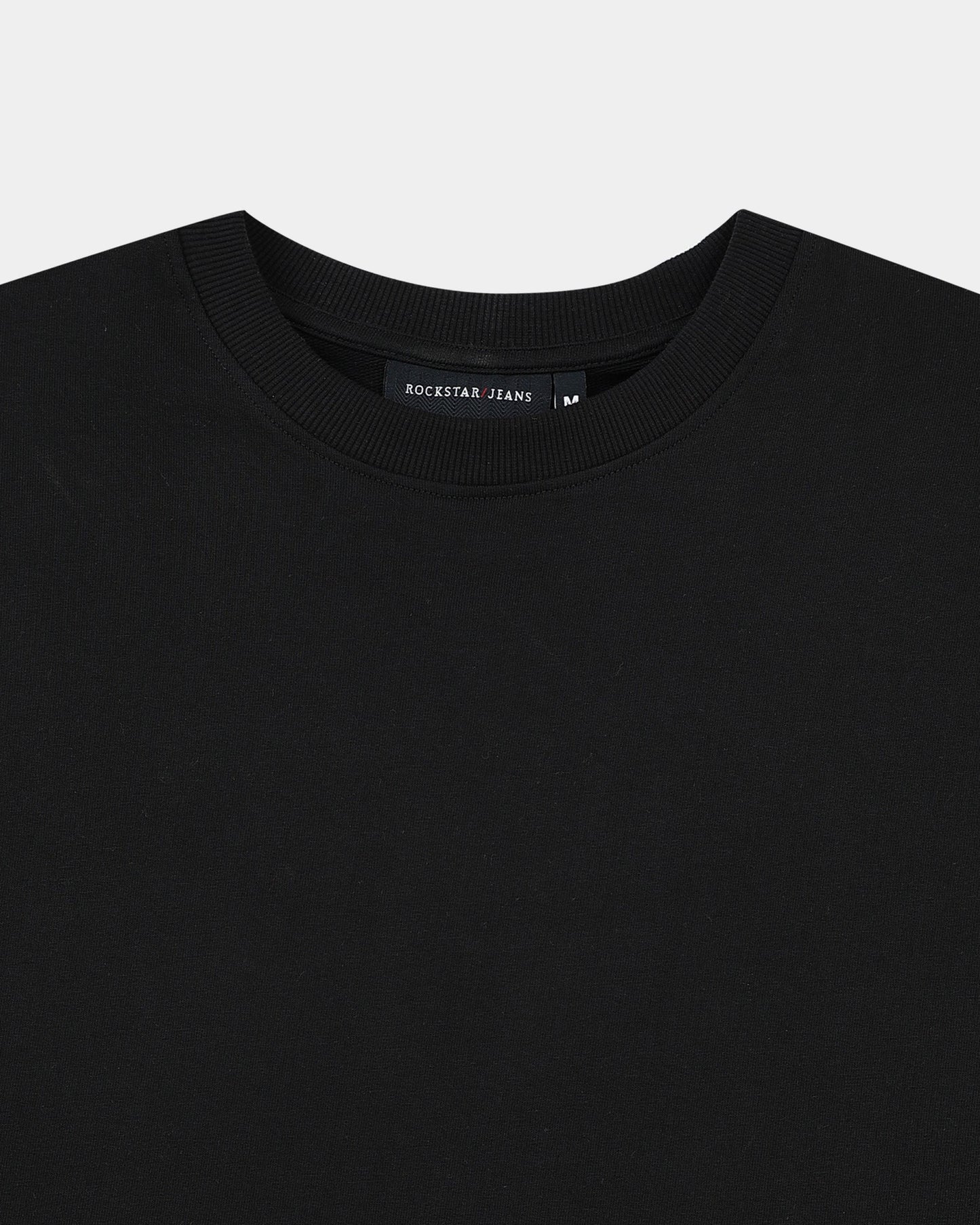 SIGNATURE Relaxed Fit Solid Cotton T-Shirt Onyx Black