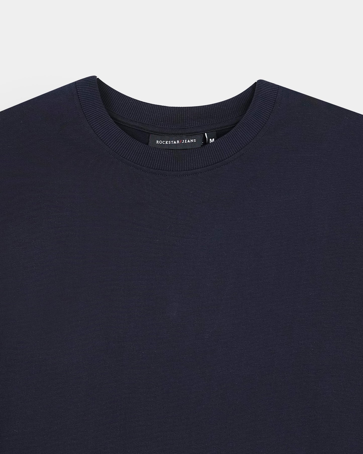 SIGNATURE Relaxed Fit Solid Cotton T-Shirt Navy Blue