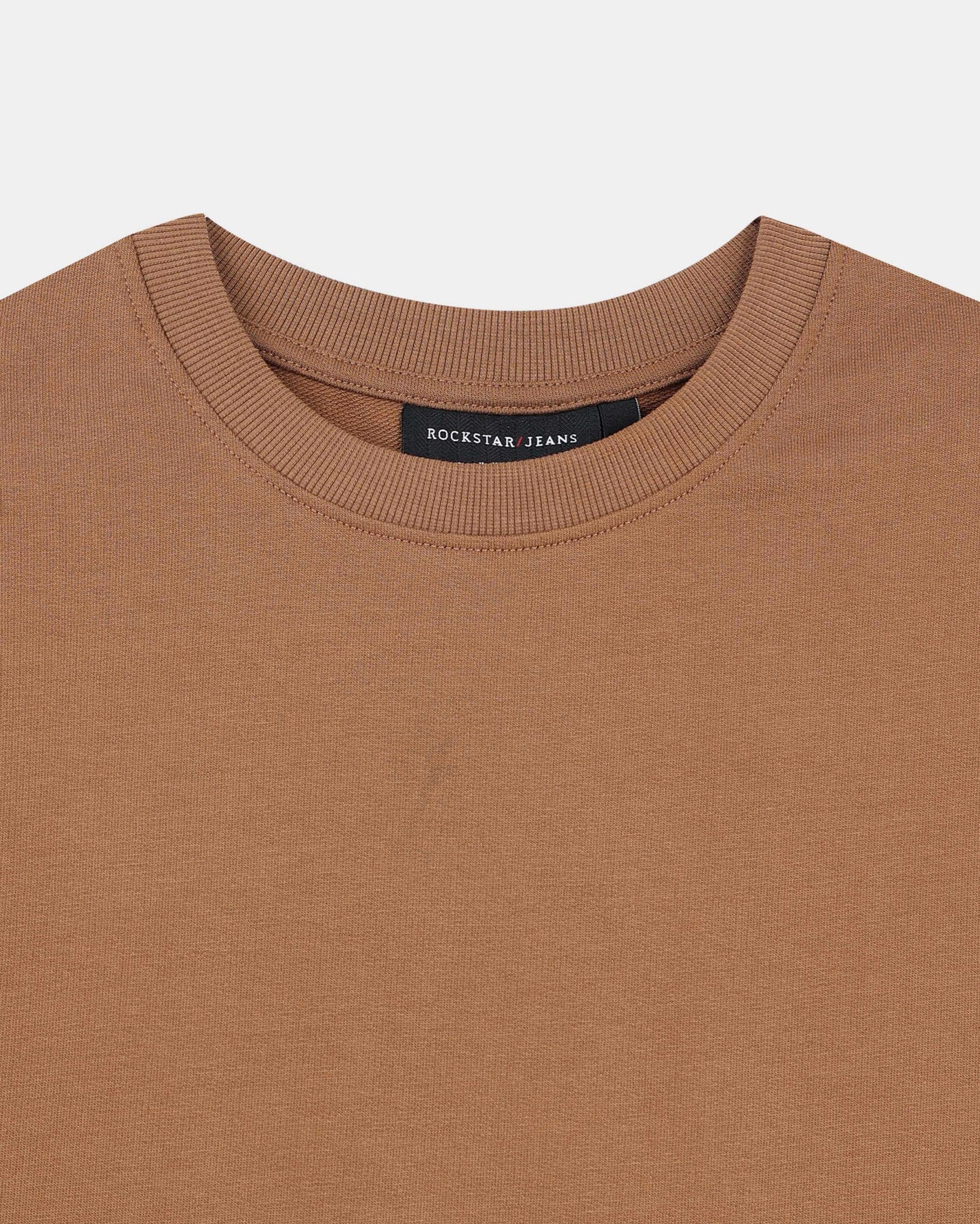 SIGNATURE Relaxed Fit Solid Cotton T-Shirt Caramel Brown