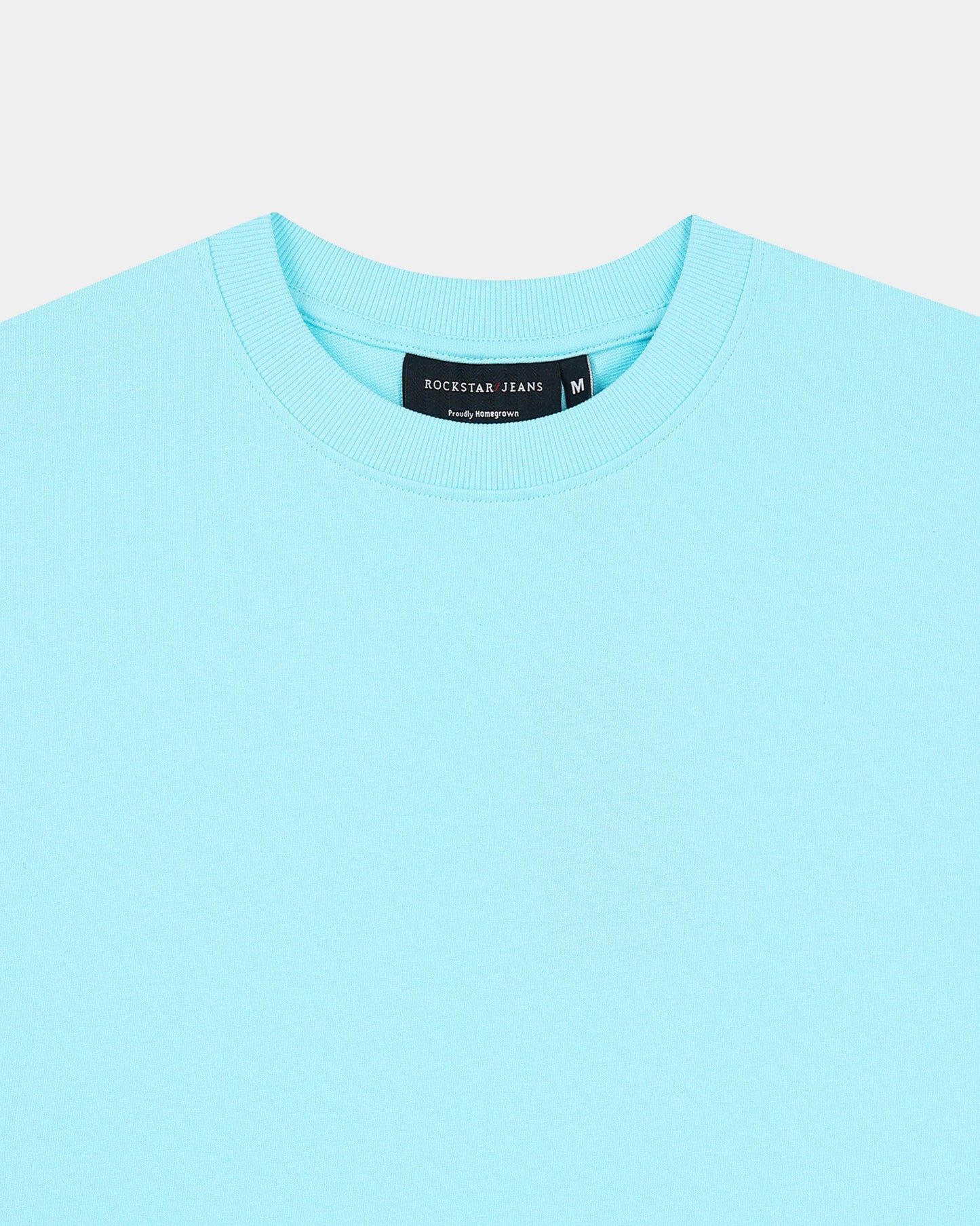 SIGNATURE Relaxed Fit Solid Cotton T-Shirt Crystal Blue