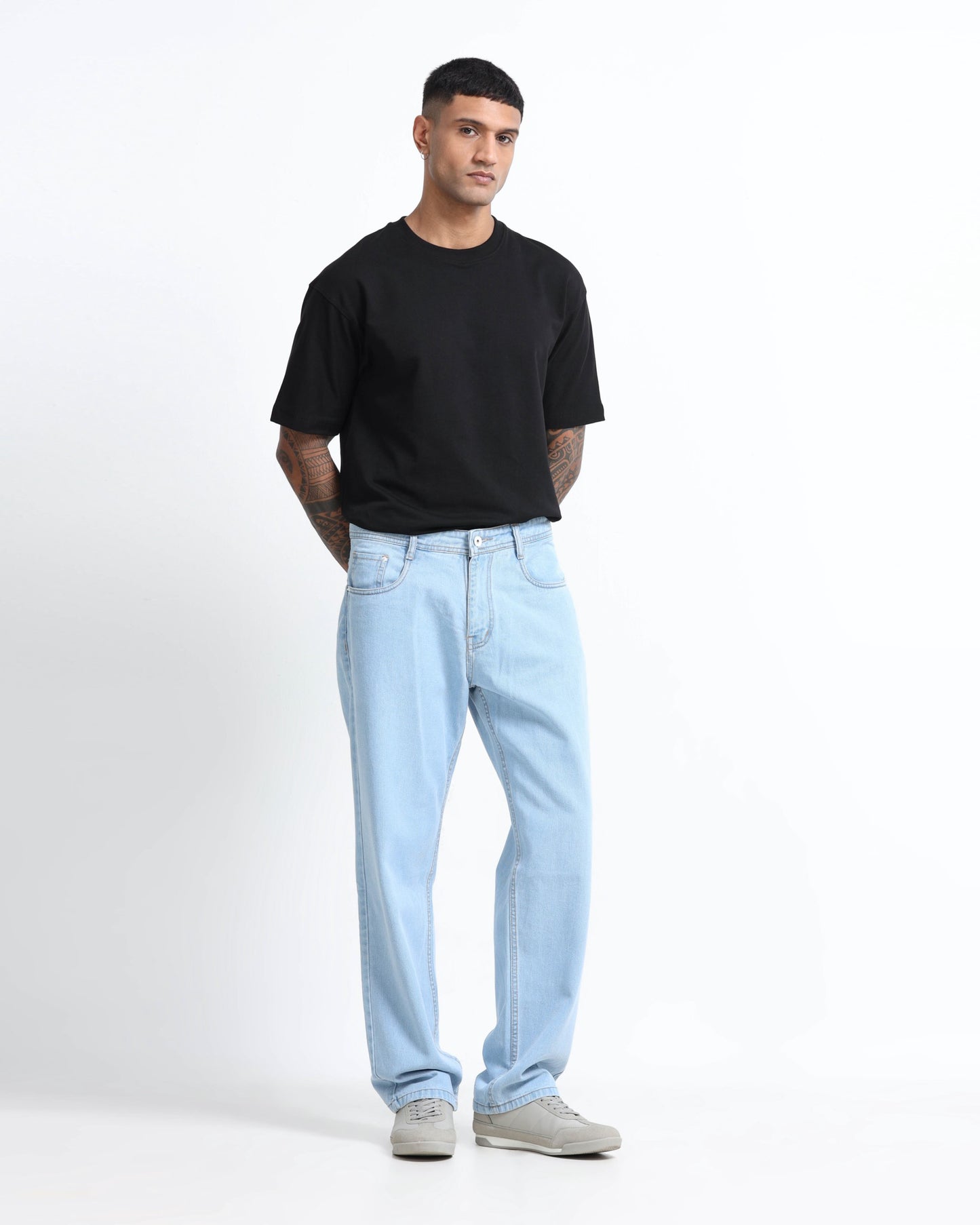 SIGNATURE ICE BLUE DENIM - Relaxed fit