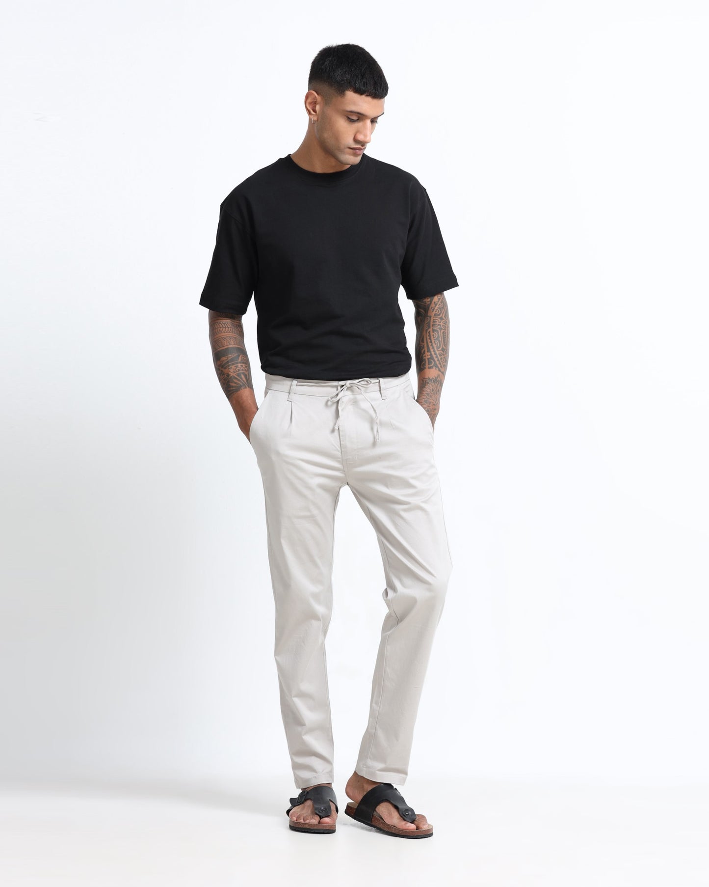 Airy Twill Trousers - Off White