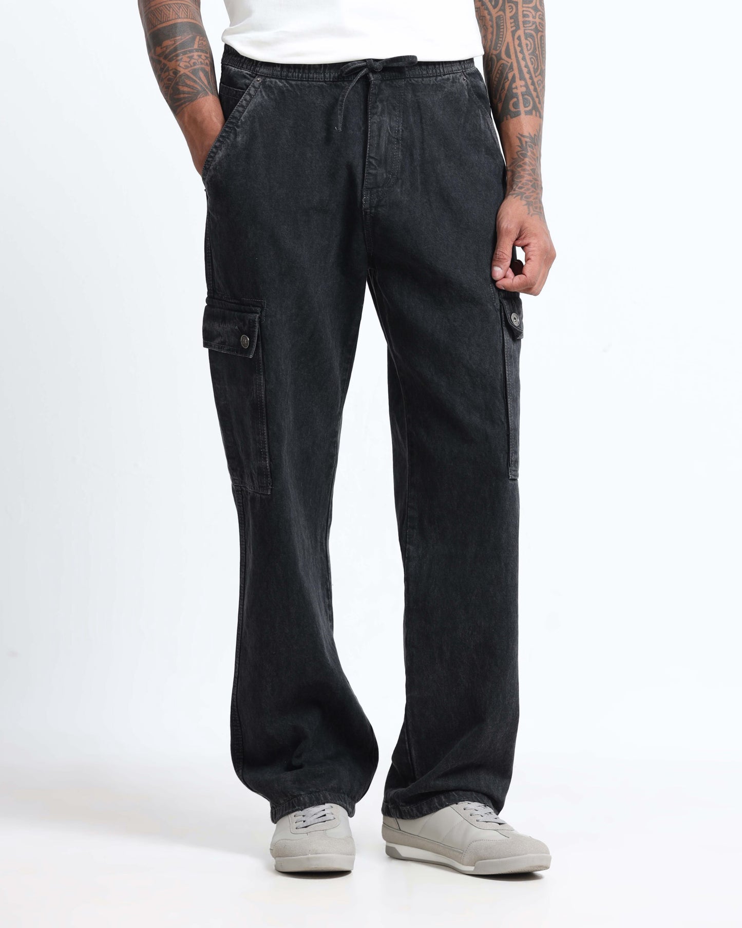 MAVERICK BLACK DENIM - Relaxed fit