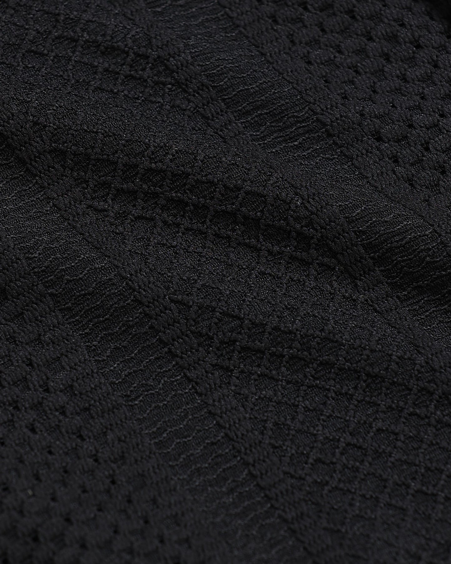 AETHER Black Mesh Knit shirt