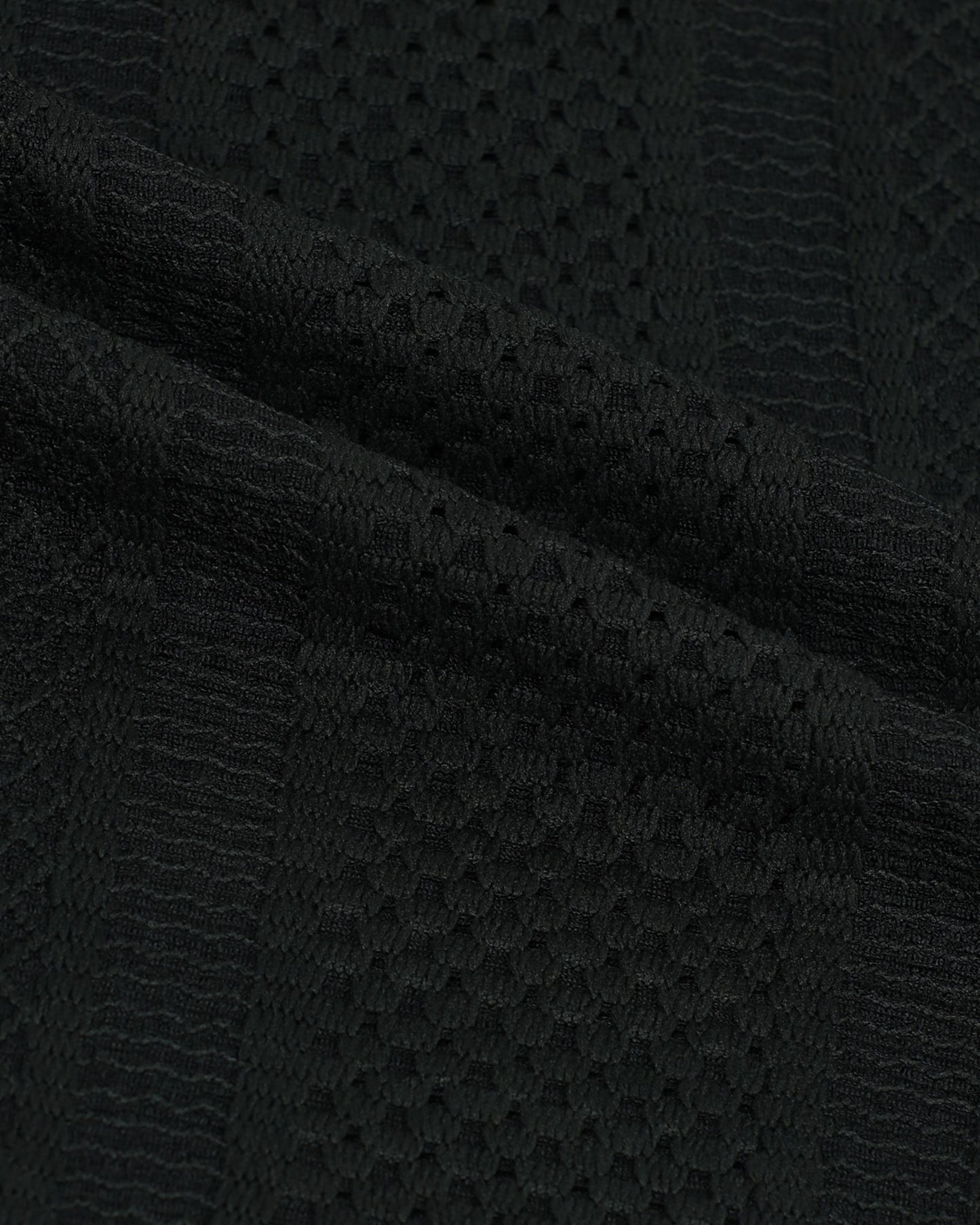 AETHER Textured Mesh Knitted Shirt Black Anthracite