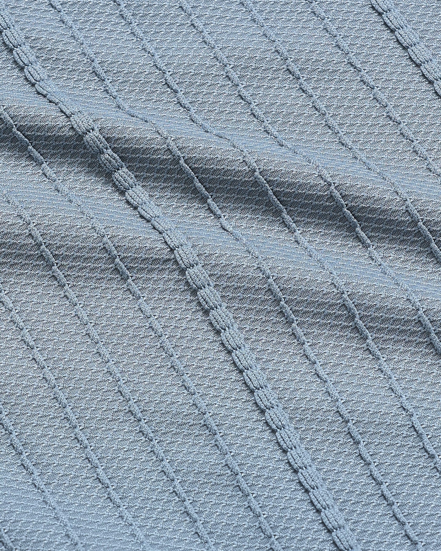 VERTIX Blue Textured Knit Shirt