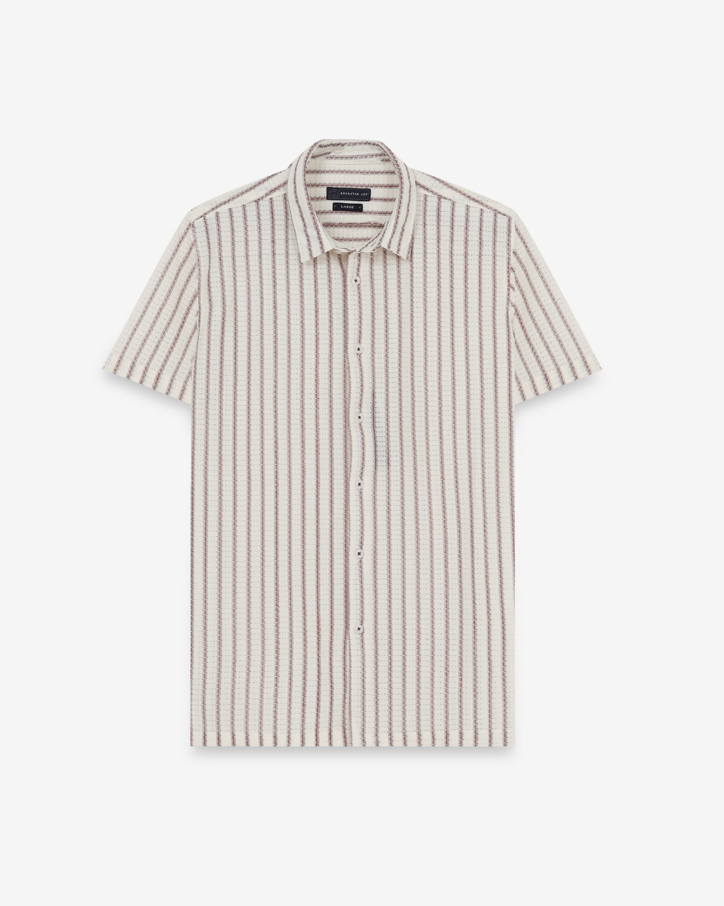 NOIR Maroon Line Shirt
