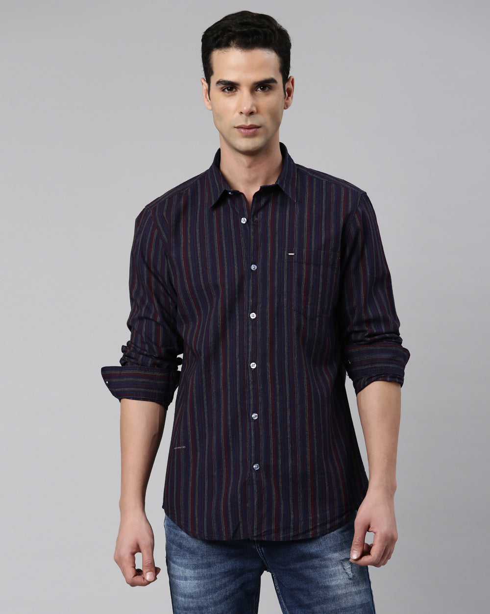 Multi-Colour Stripes Shirt for Men