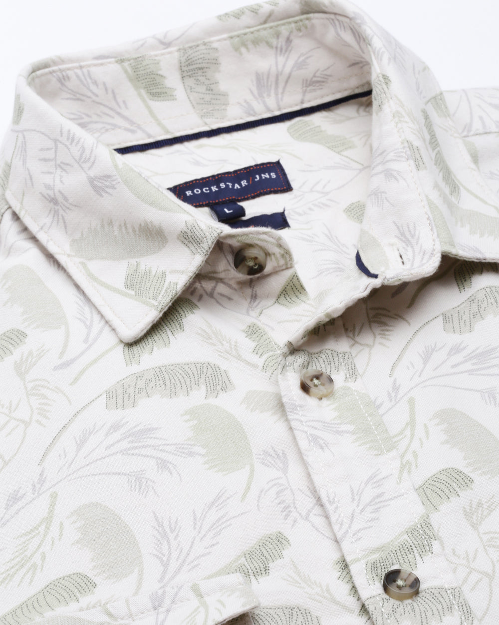 Green Printed Shirt for Men