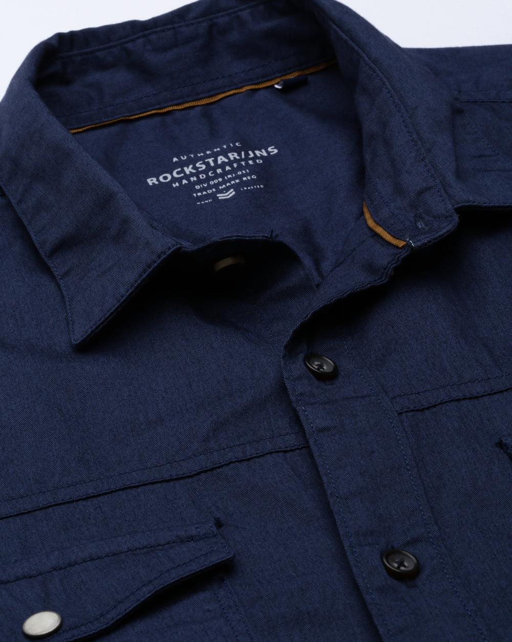 Blue Urban Utility Shirt For Men