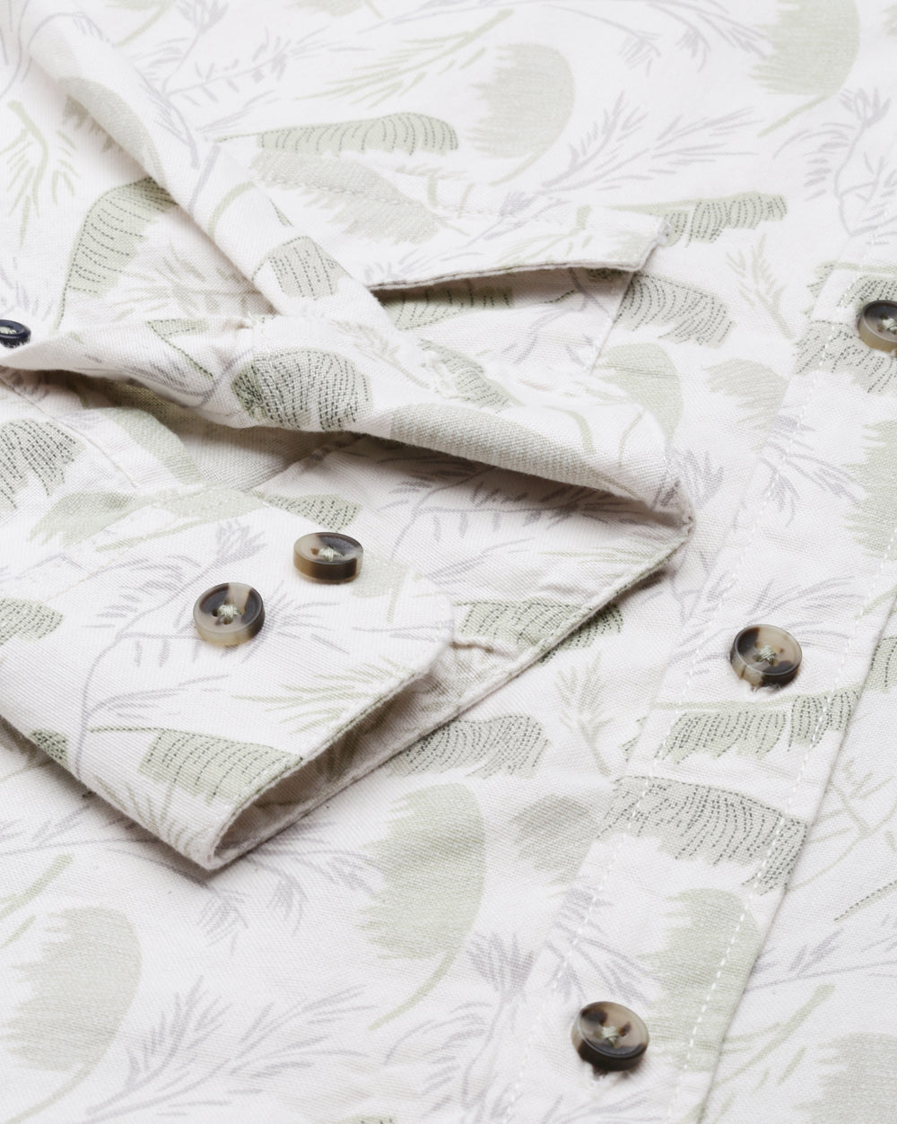 Green Printed Shirt for Men