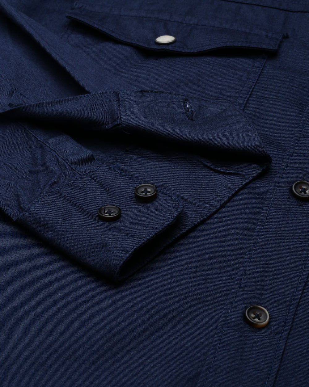 Blue Urban Utility Shirt For Men