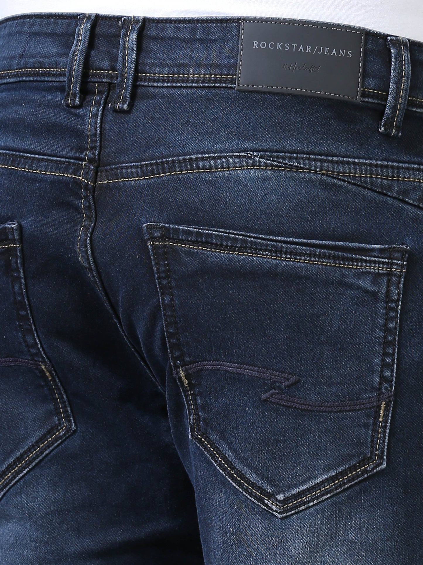 Indigo Ankle Fit Jeans For Men