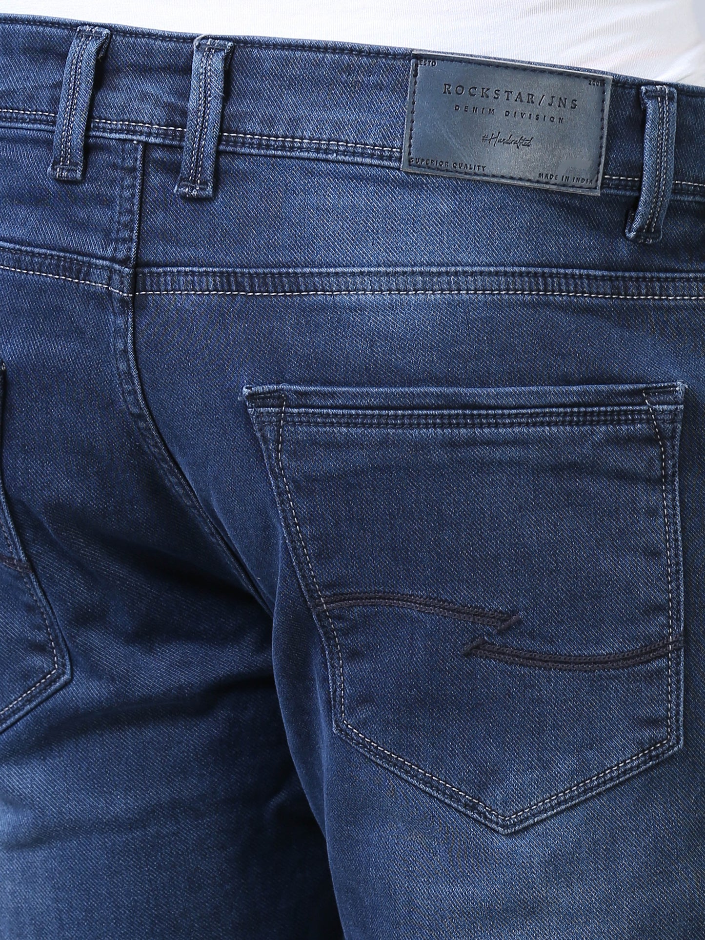 Ankle Fit Jeans- Darkwash Blue