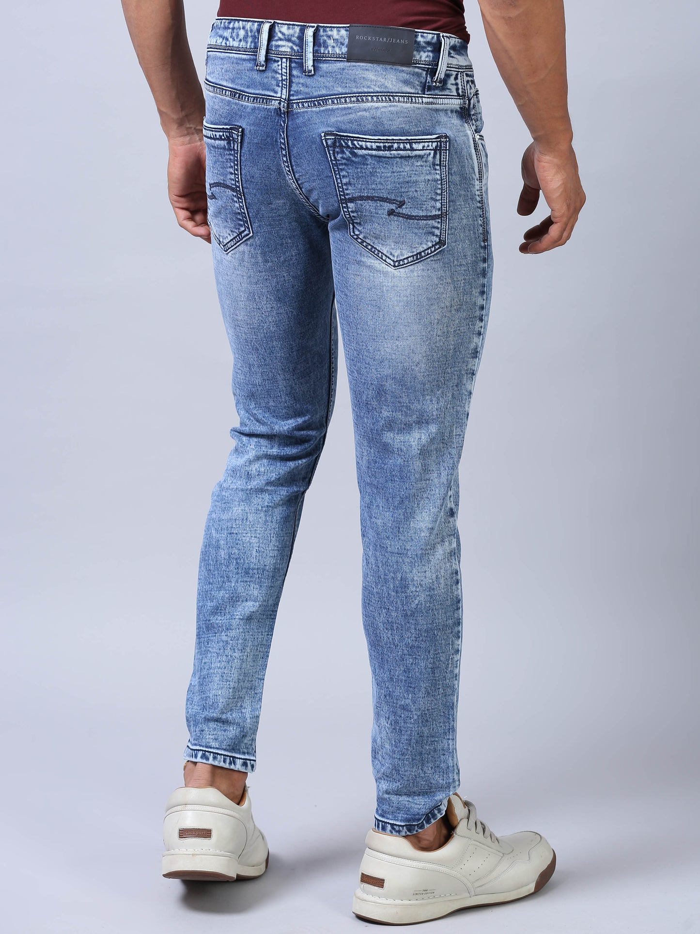 Ankle Fit Jeans - Azure Blue