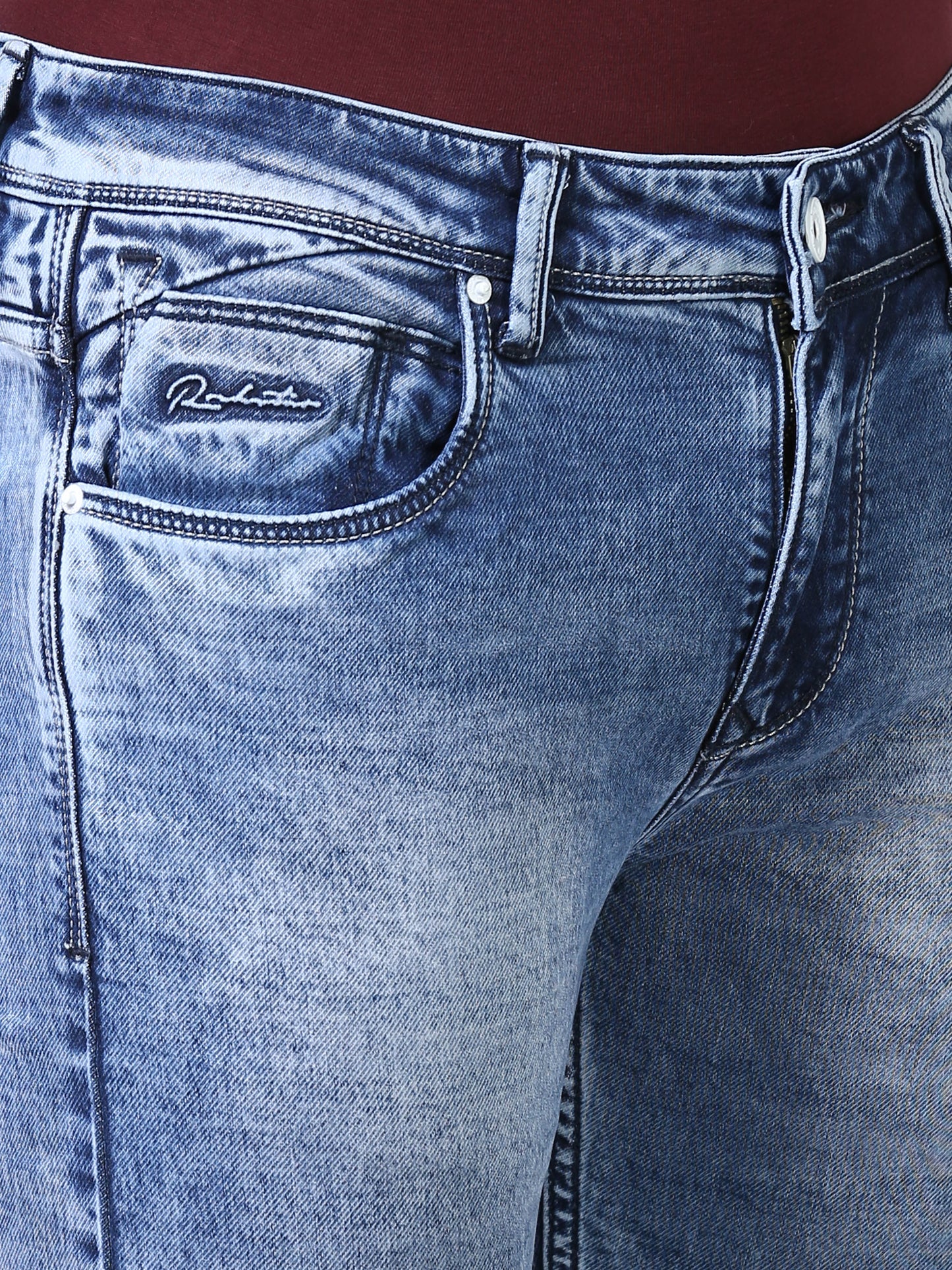 Ankle Fit Jeans - Azure Blue