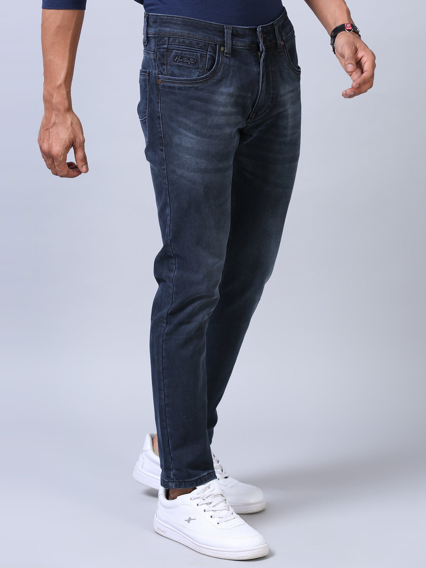 Ankle Fit Jeans - Navy Blue