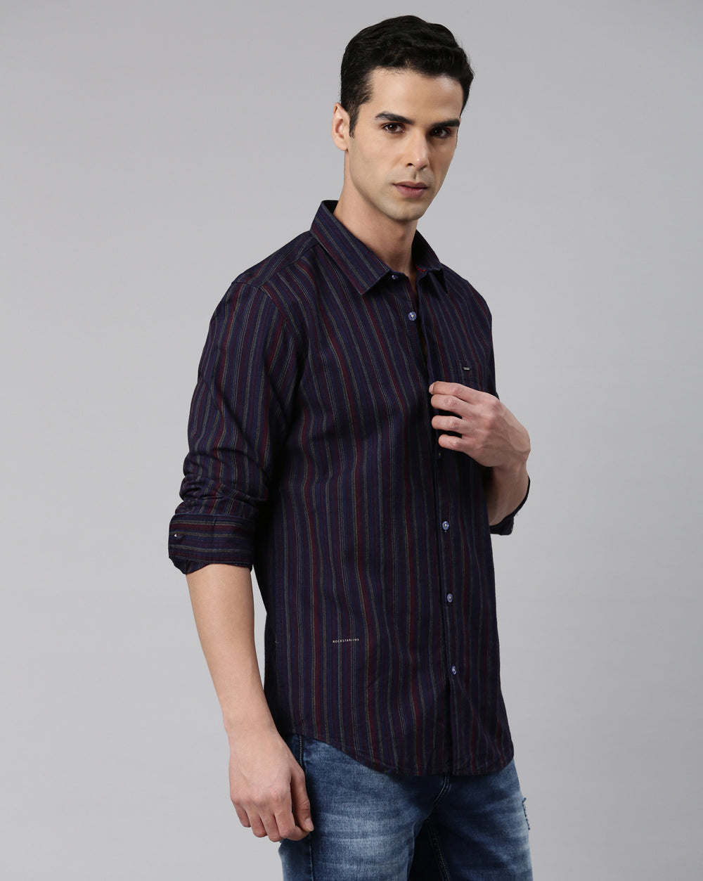 Multi-Colour Stripes Shirt for Men