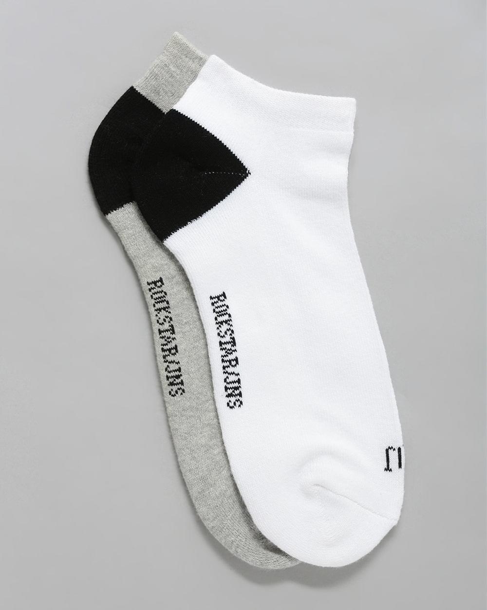 ANKLE SOCKS WHITE LIGHT GREY