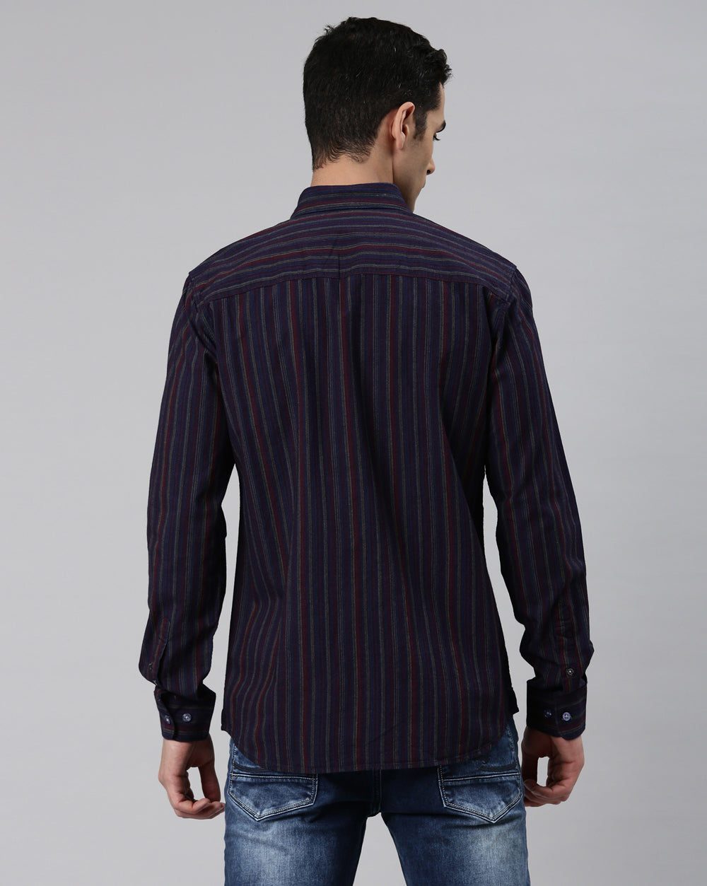 Multi-Colour Stripes Shirt for Men