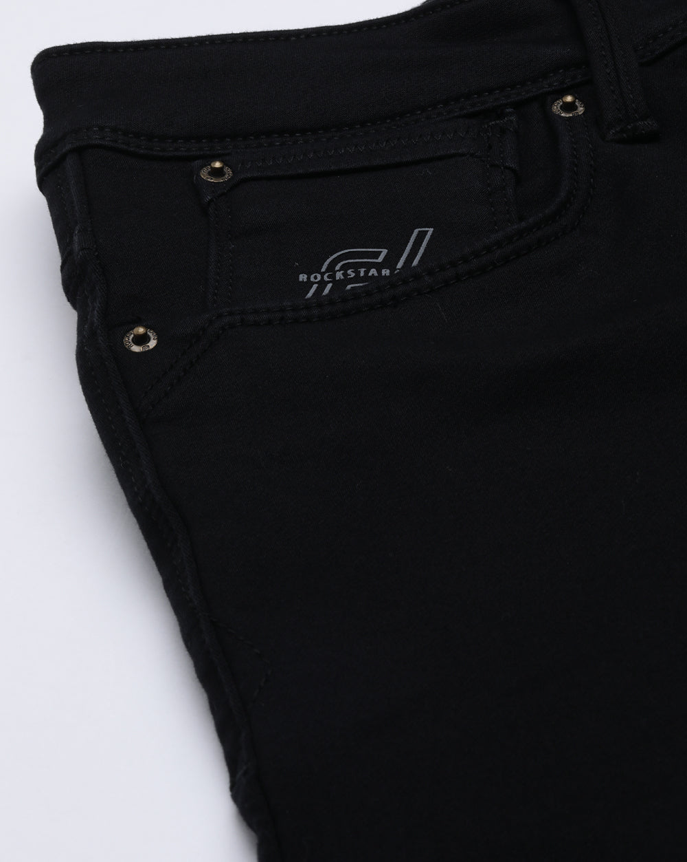 Black Denim Ankle Fit Jeans For Men