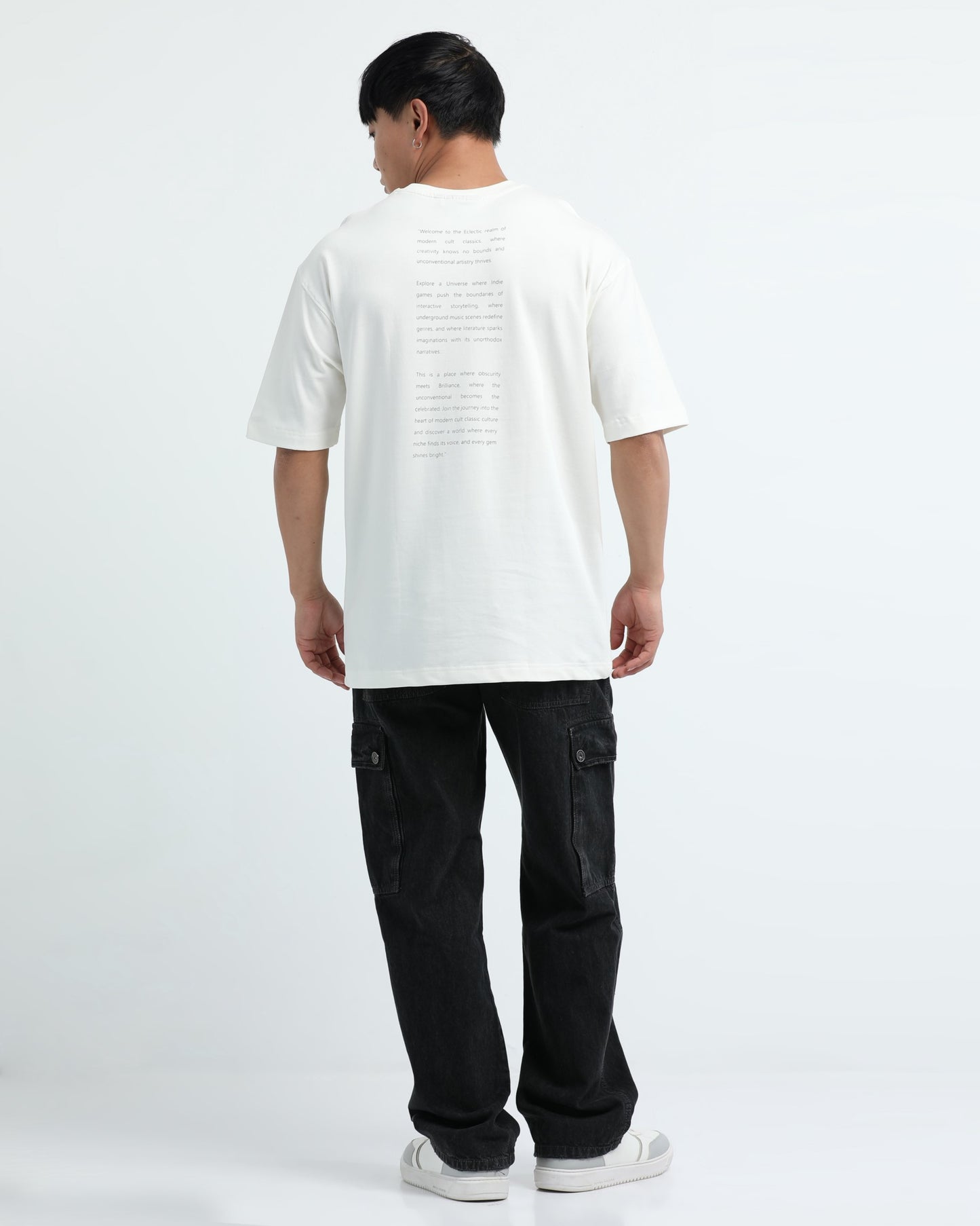 ELECTIC REALM OFF WHITE TEE - Oversized fit
