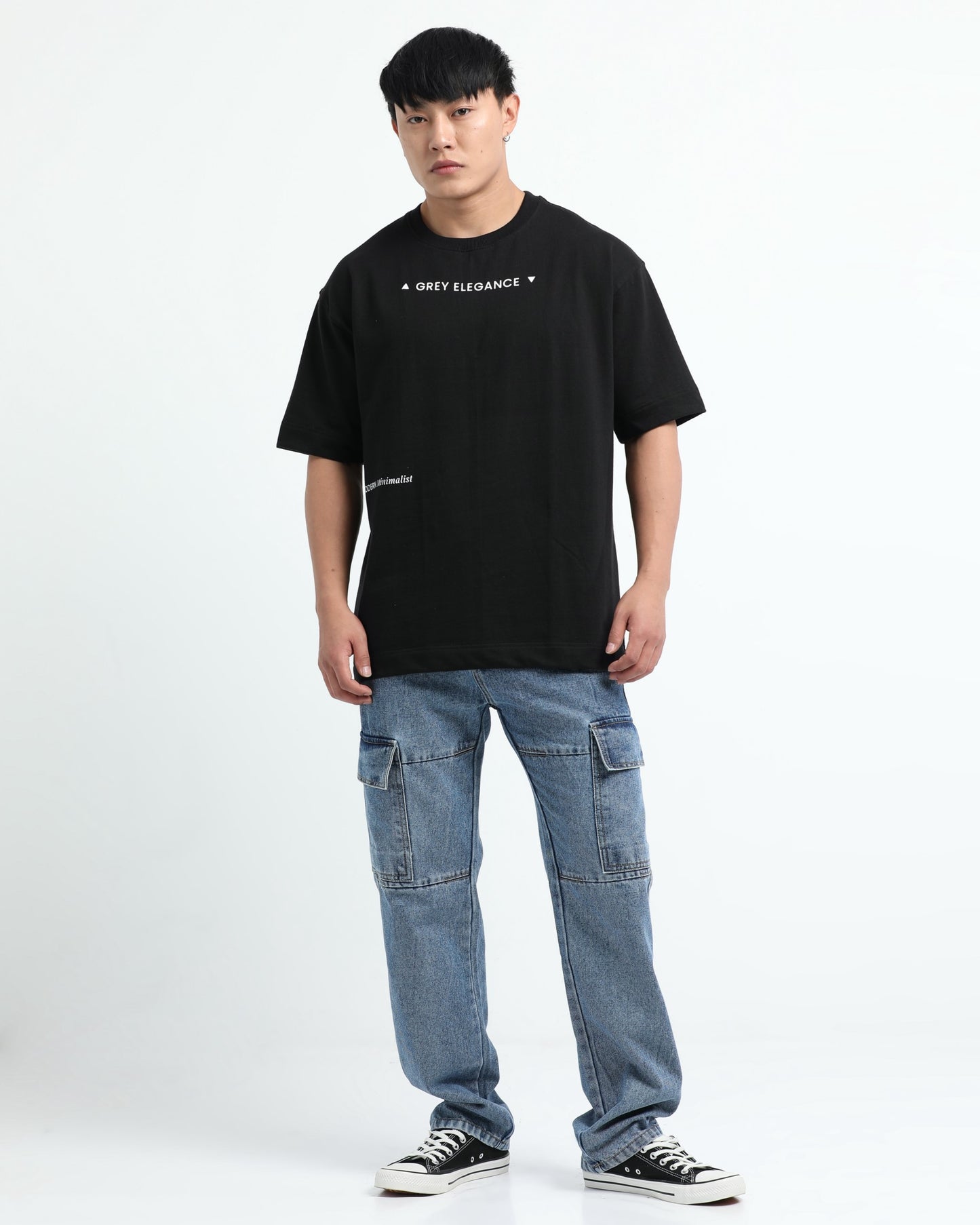 GREY ELEGANCE - Black Oversized fit