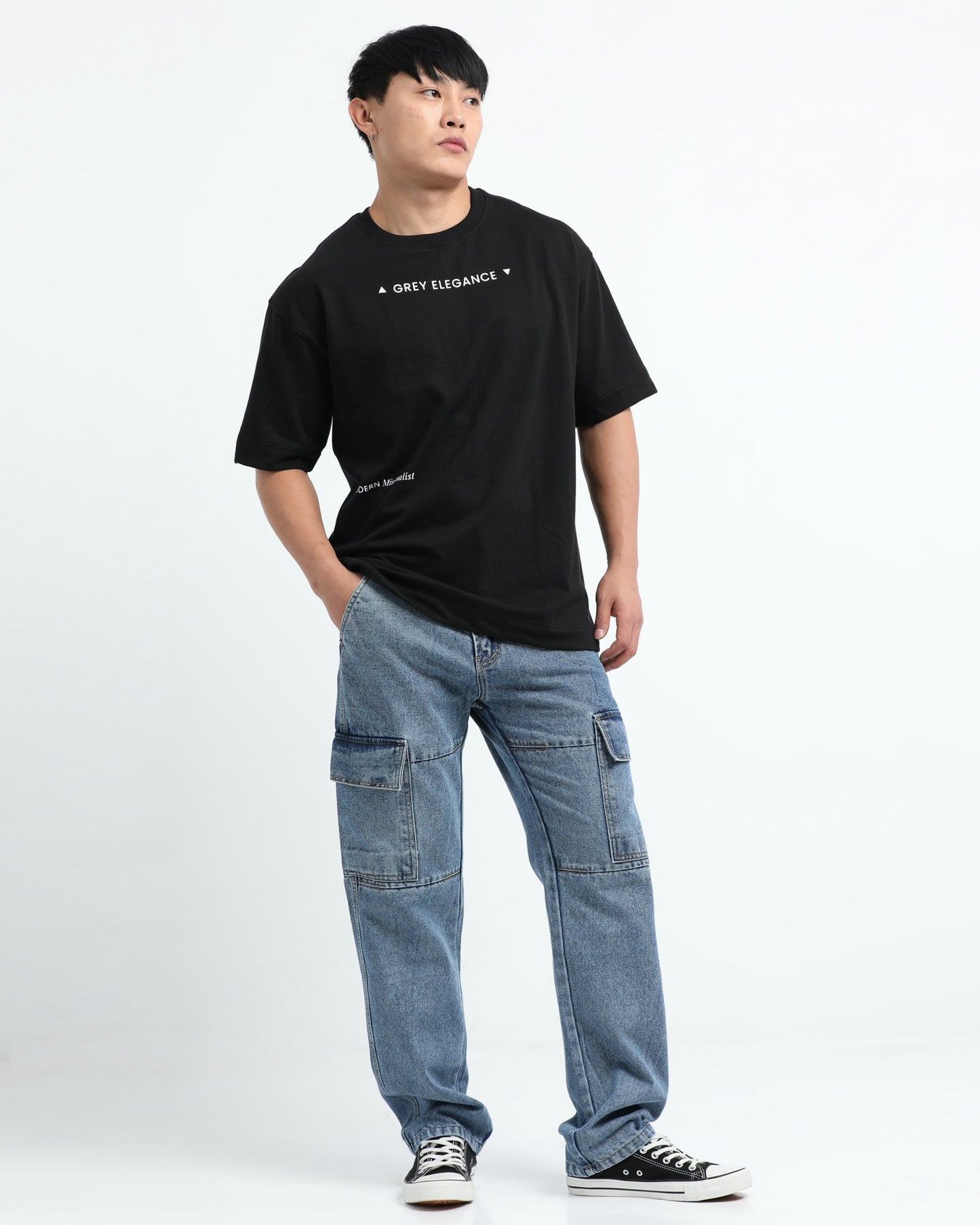 GREY ELEGANCE - Black Oversized fit