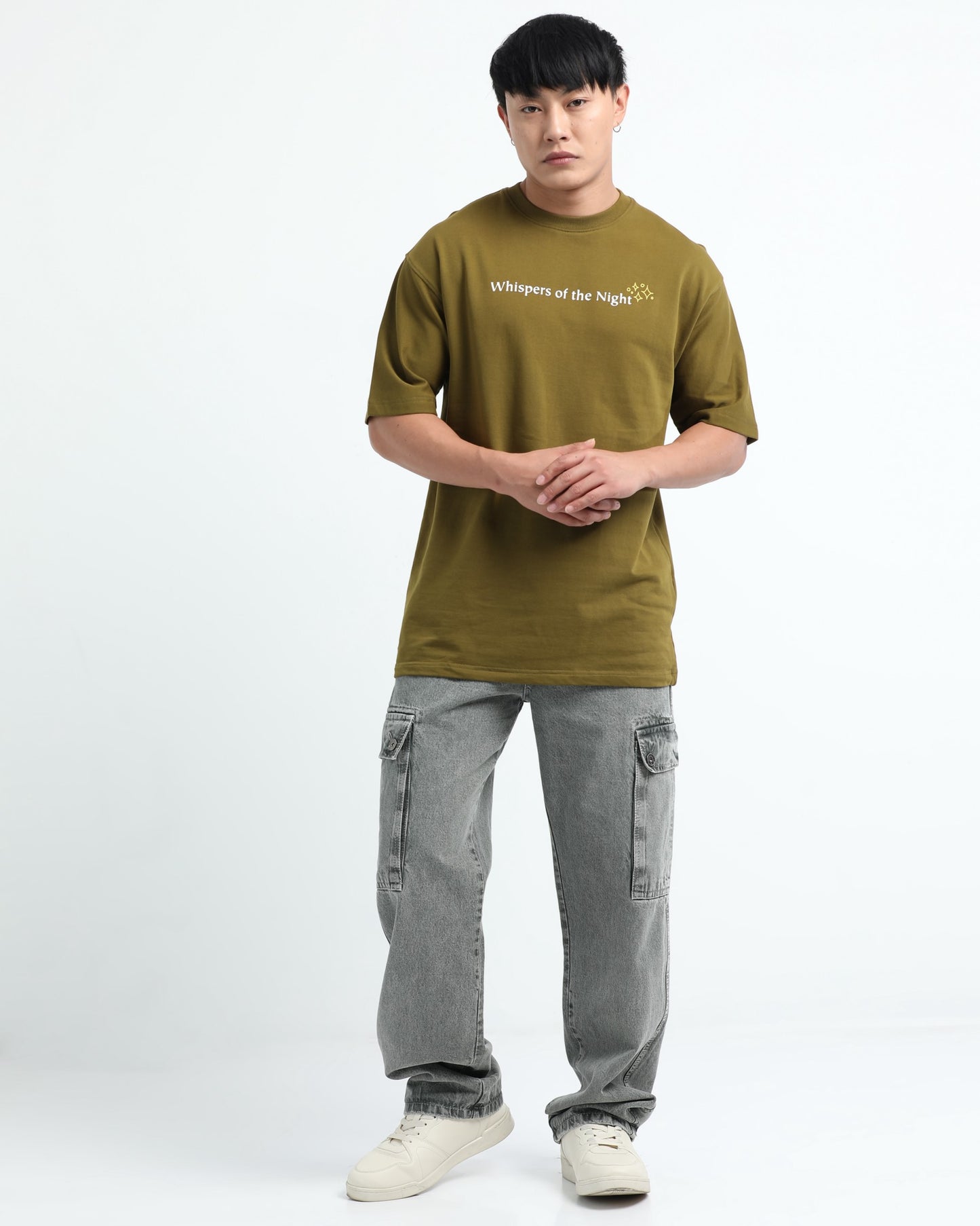 WHISPERS OF THE NIGHT - Sage Green Oversized fit