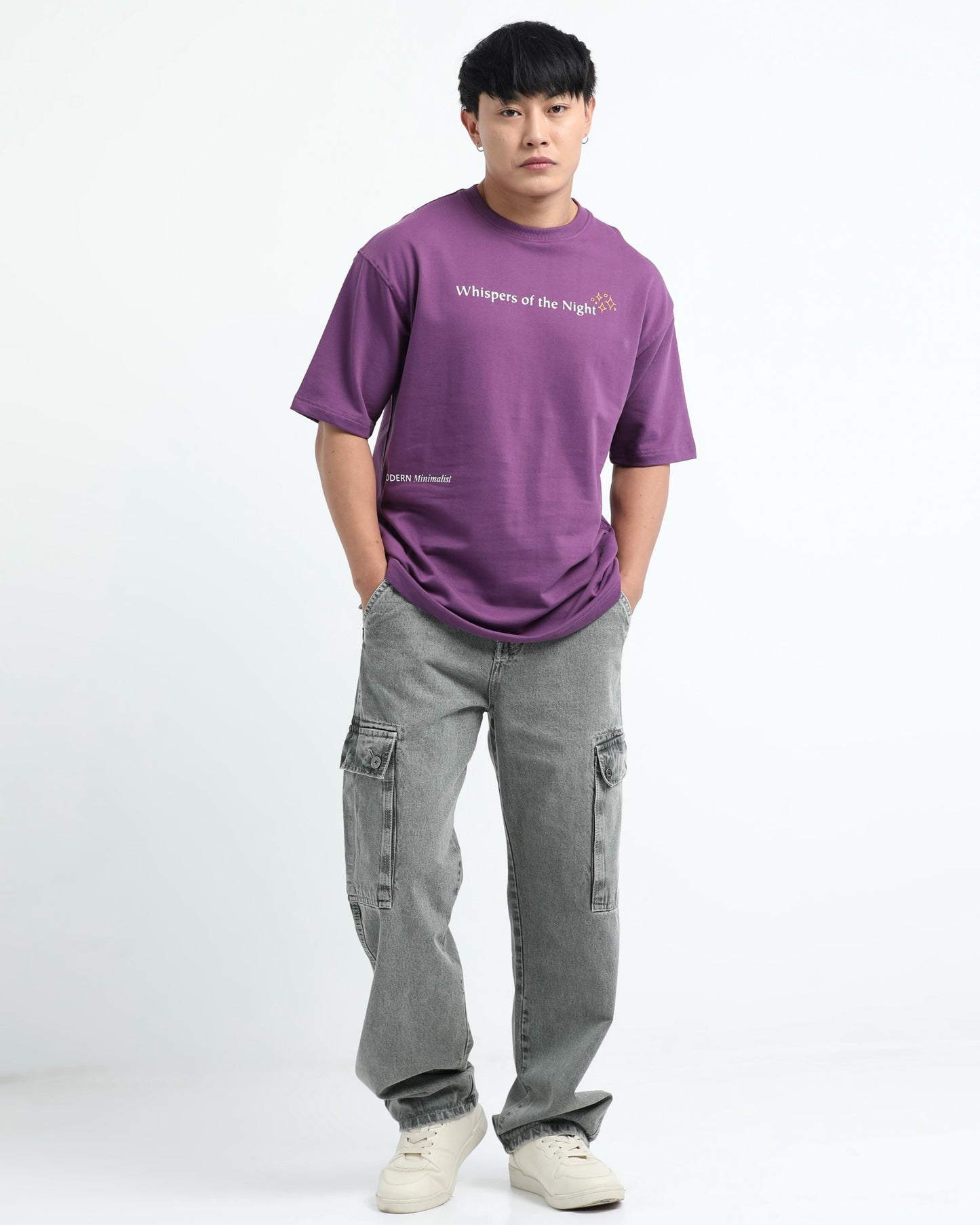 WHISPERS OF THE NIGHT - Purple Oversized fit