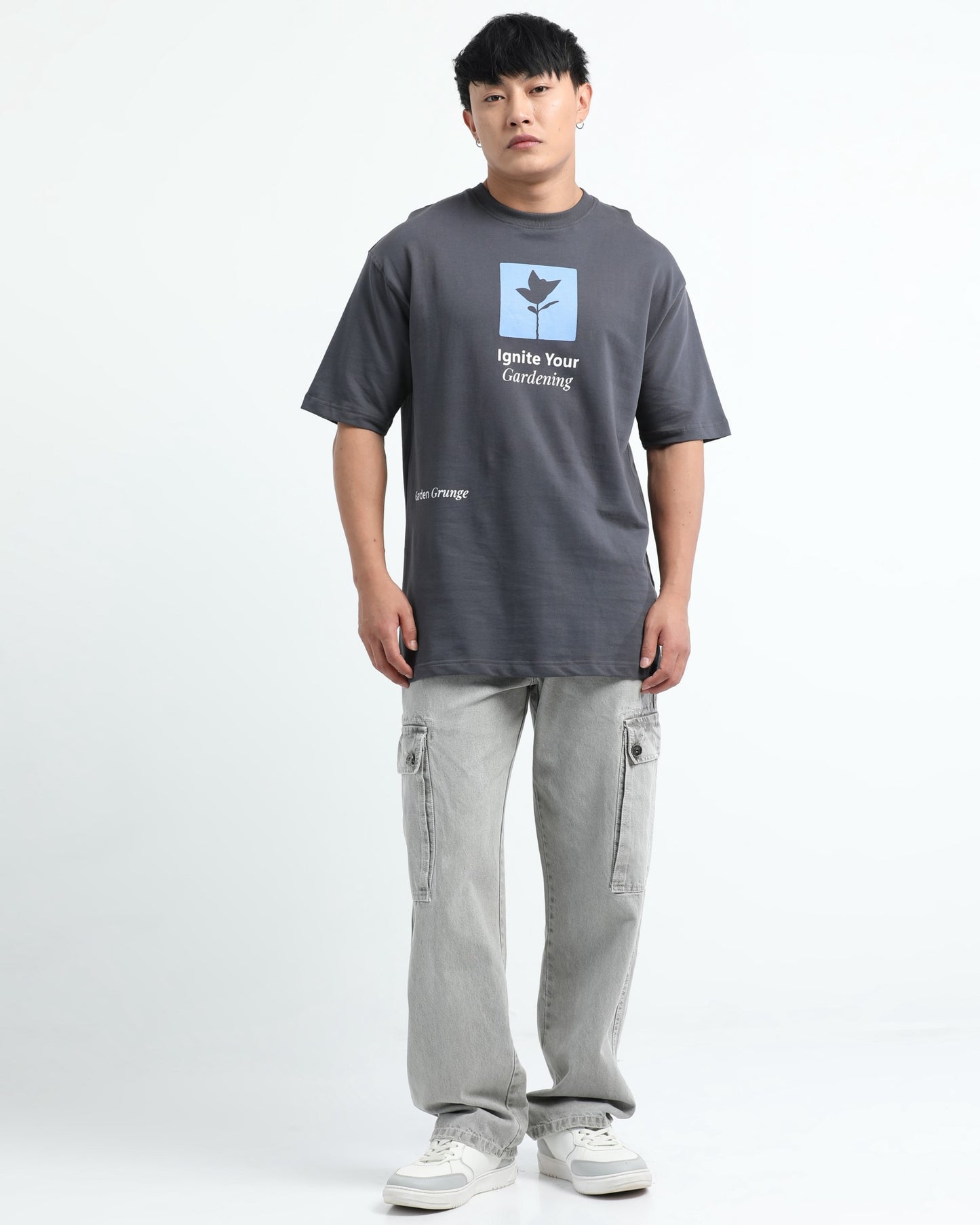 IGNITE YOUR GARDENING - Grey Oversized fit