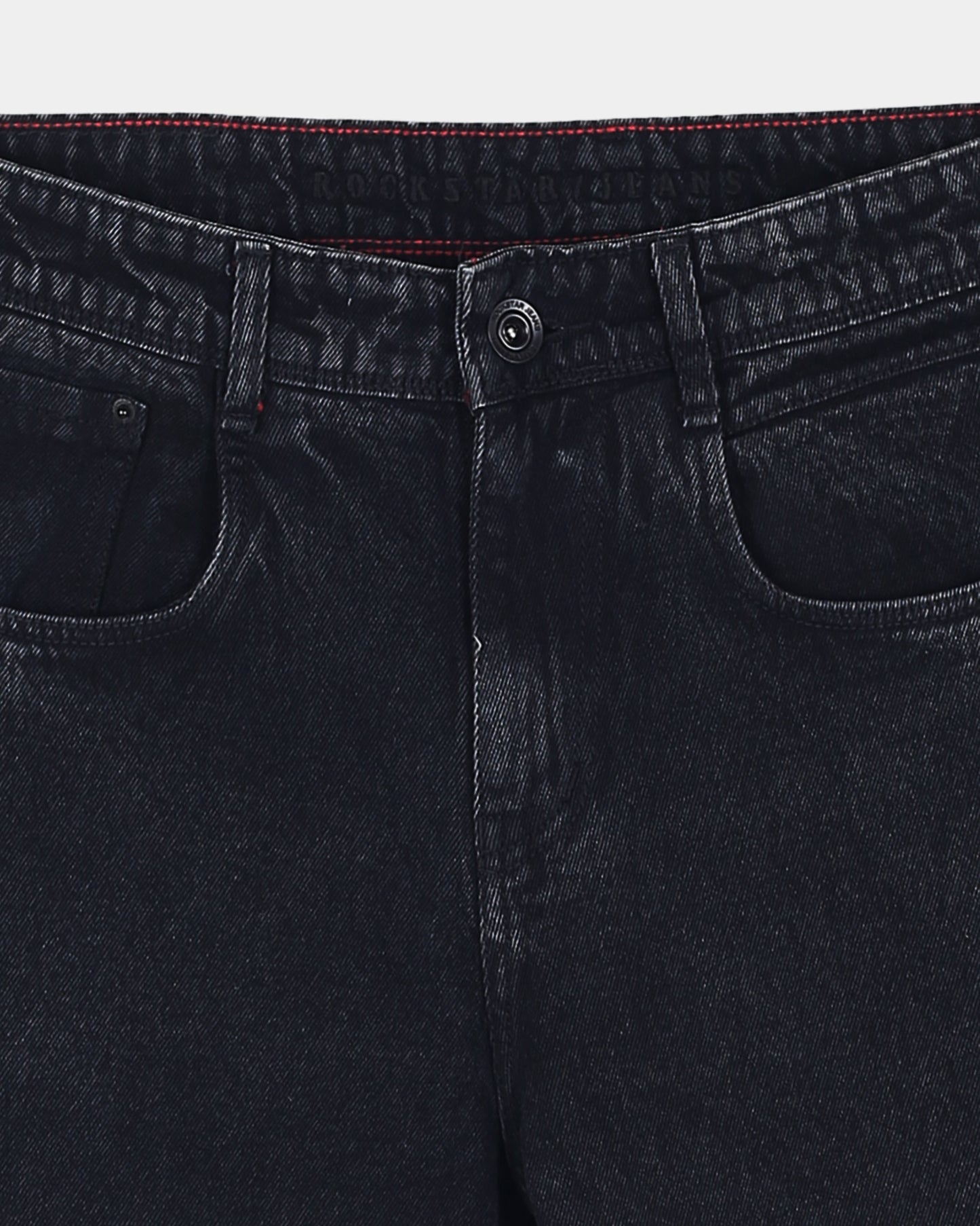 SIGNATURE Straight Fit Denim Jeans Washed Black