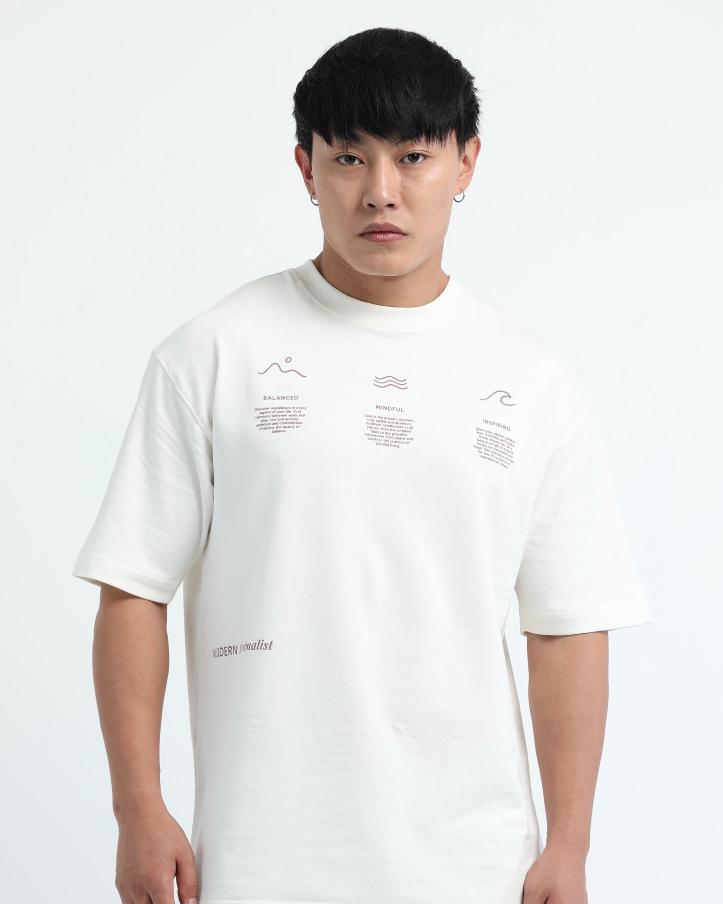 BALANCE OF THOUGHT - Off white Oversized fit