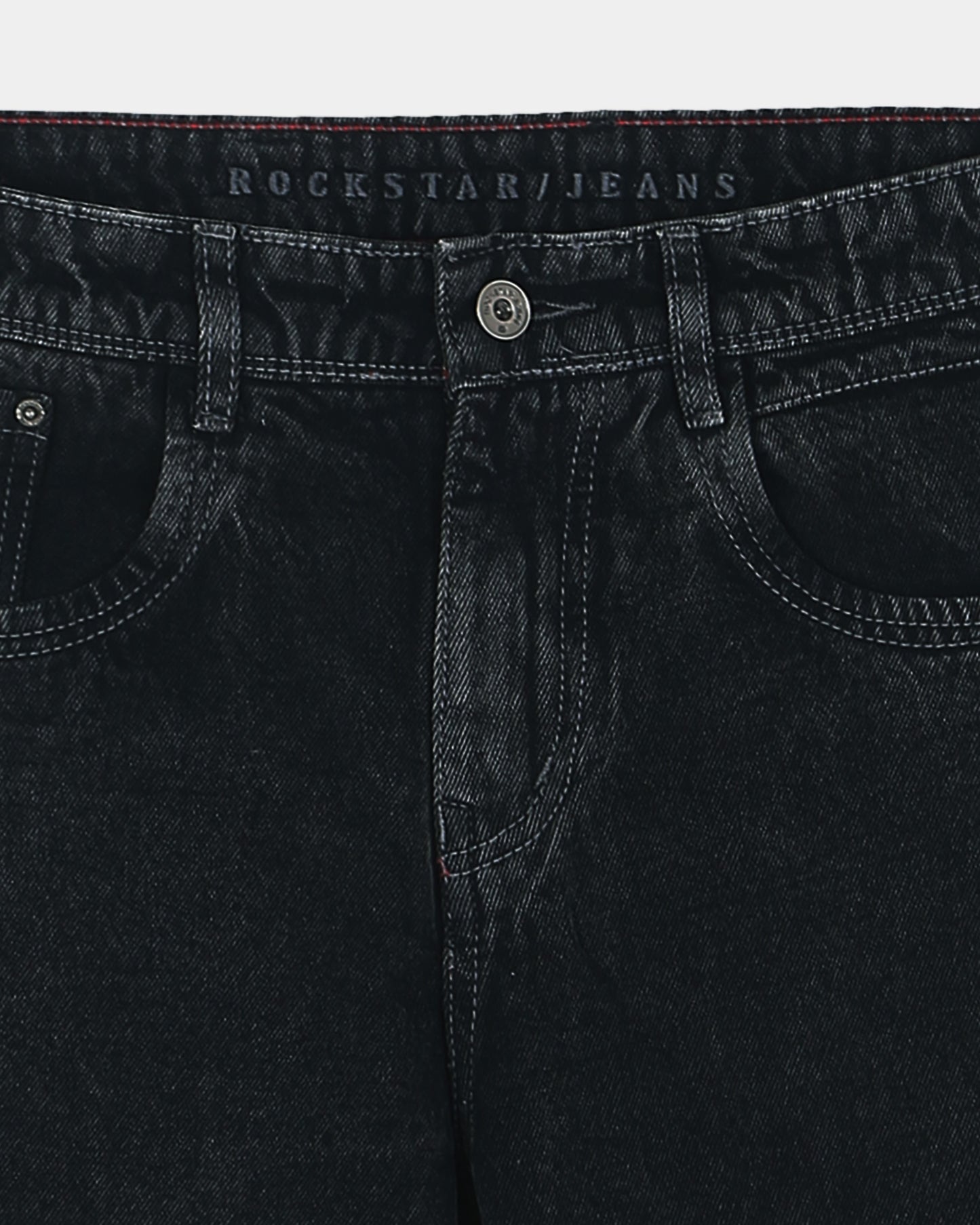 SIGNATURE Straight Fit Denim Jeans Charcoal Black