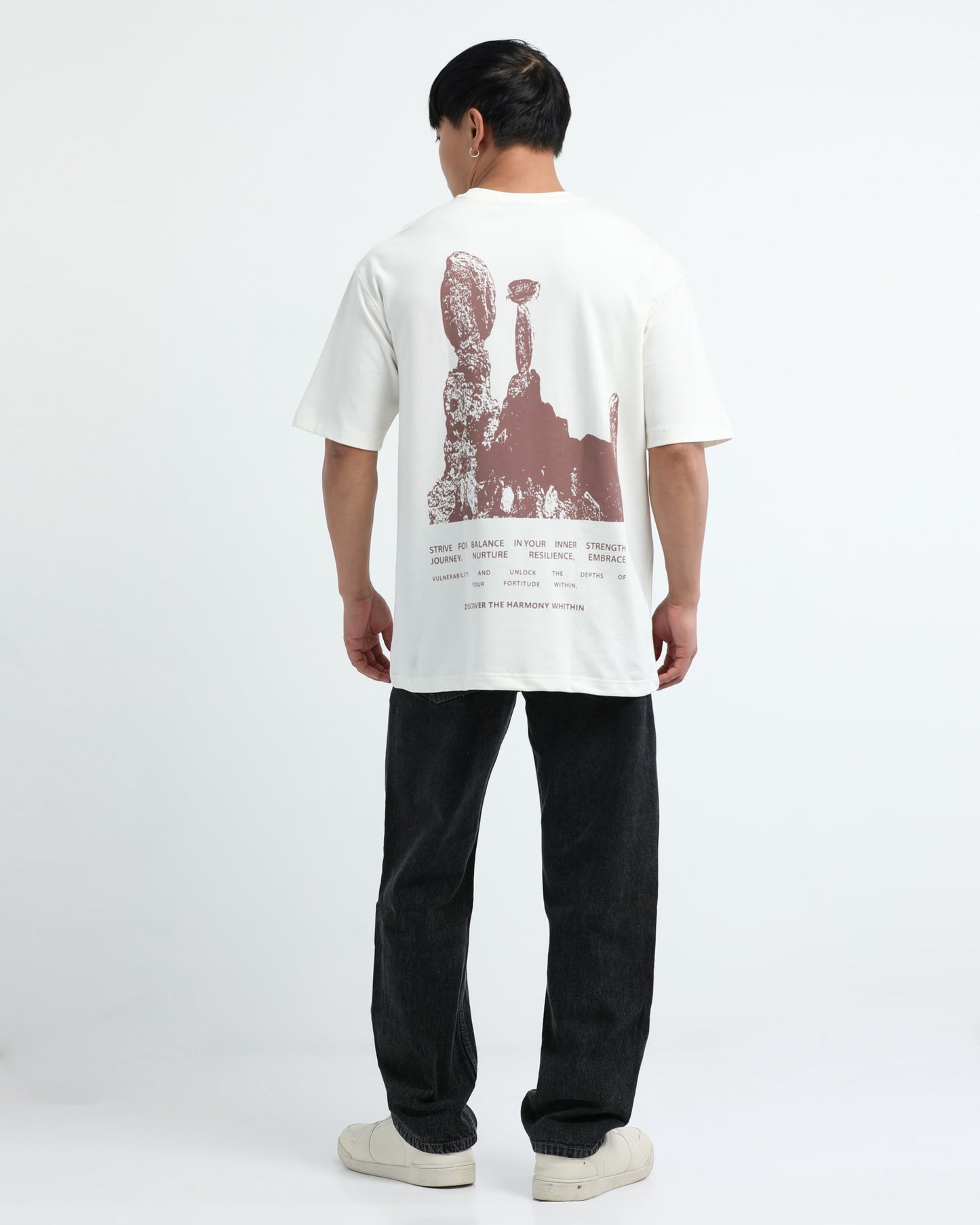 HARMONY OFF WHITE TEE - Oversized fit