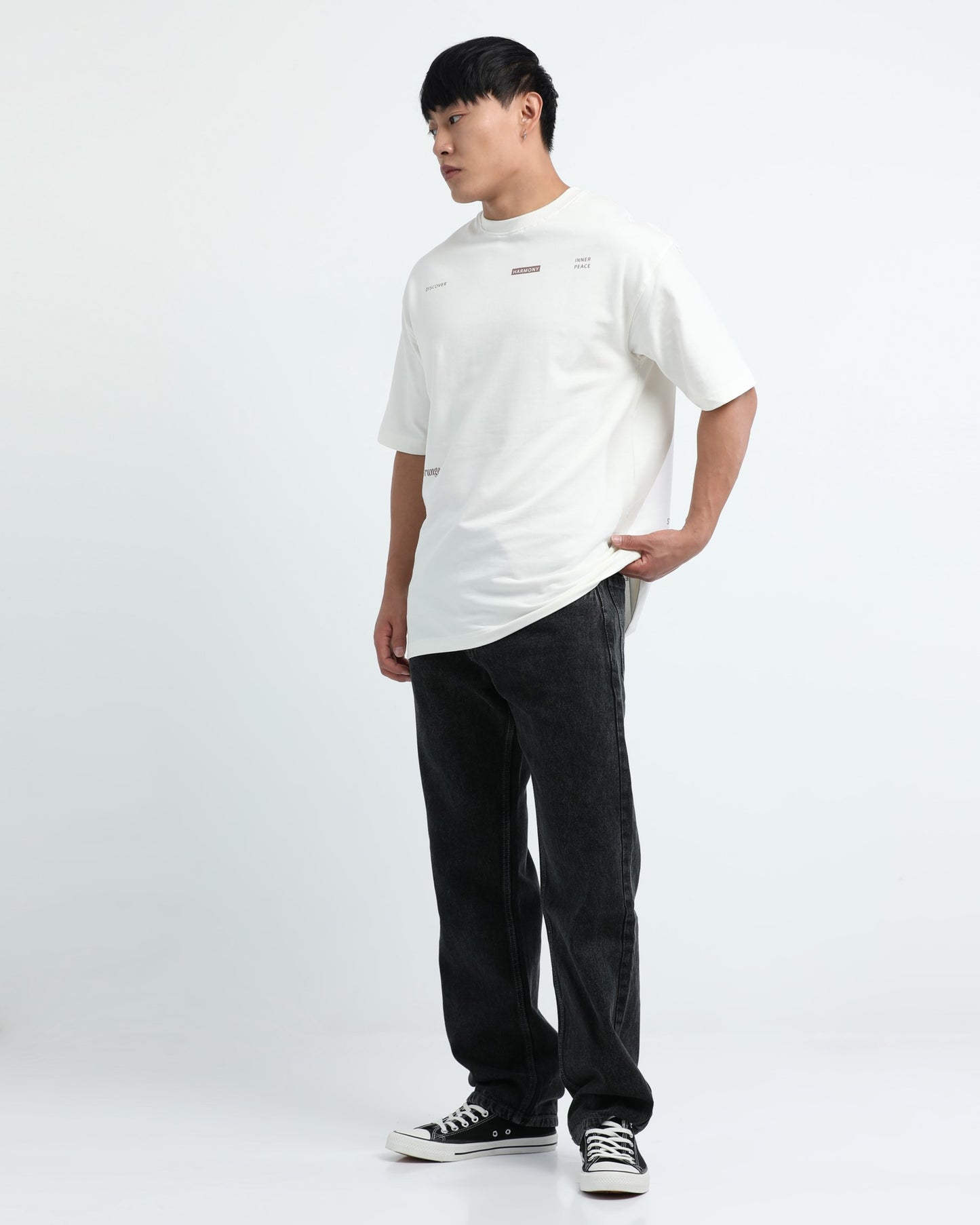 HARMONY OFF WHITE TEE - Oversized fit