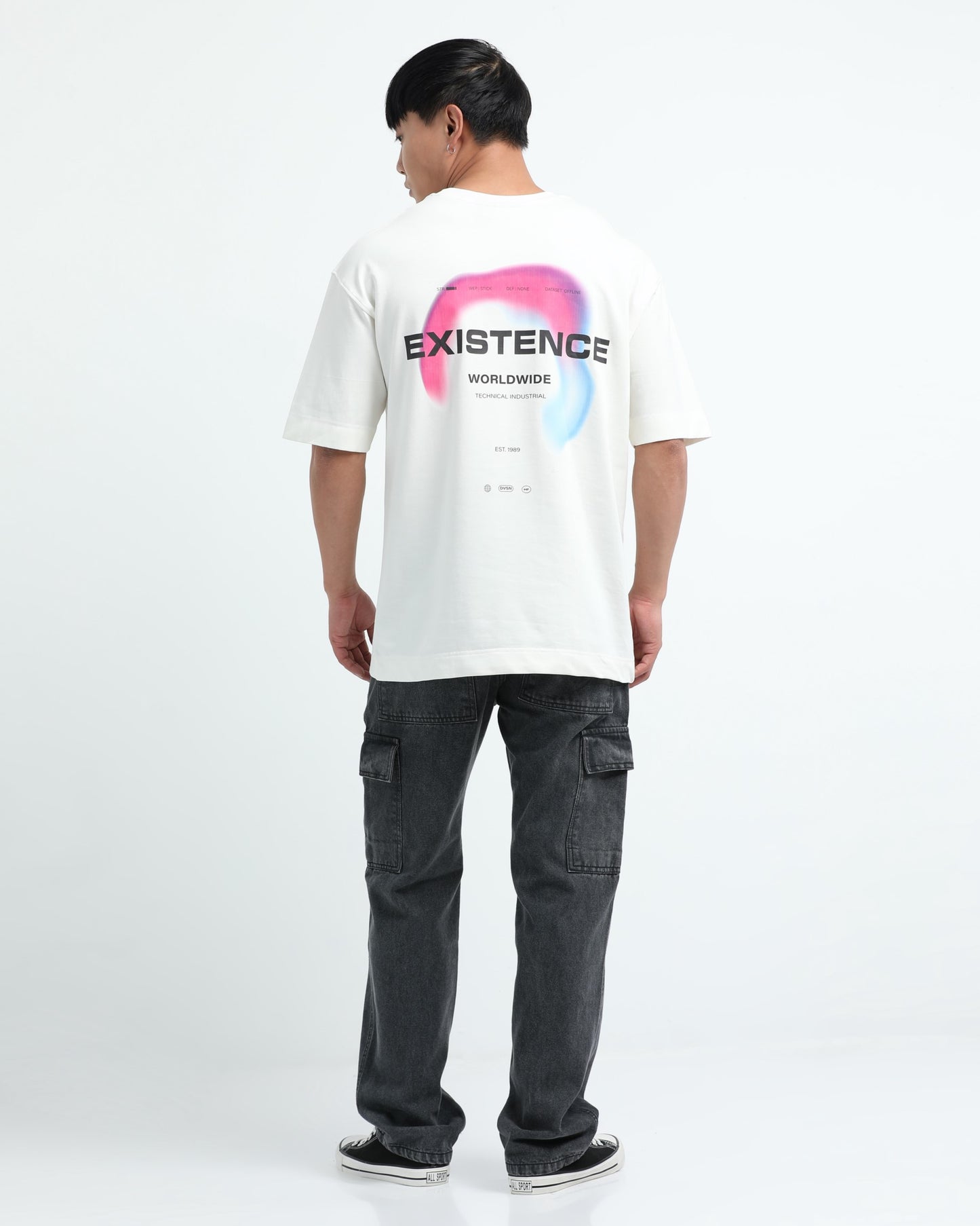 EXISTENCE OFF WHITE TEE - Oversized fit