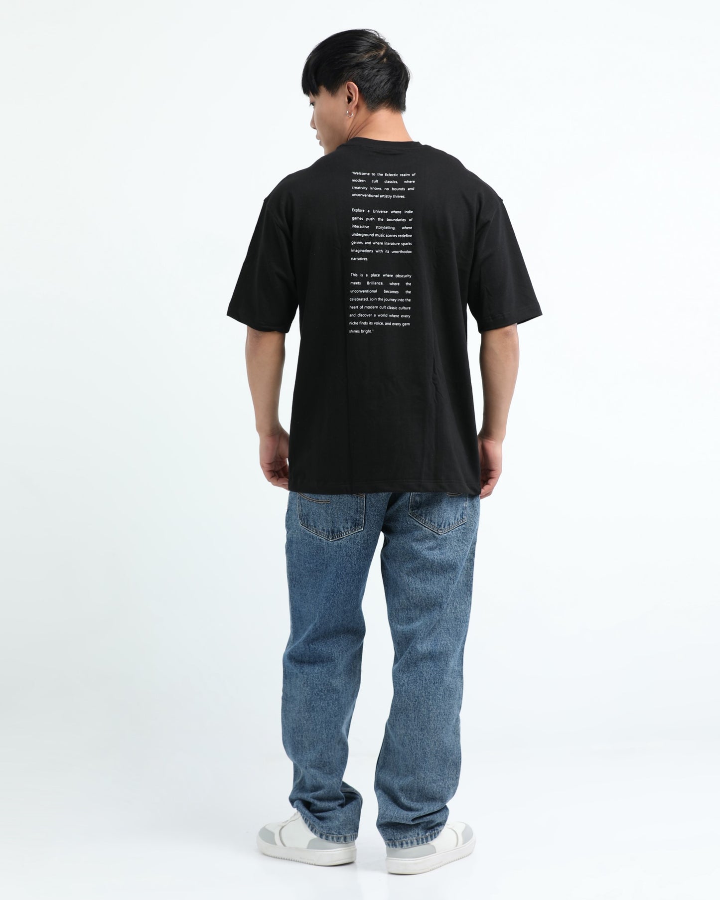 ELECTIC REALM BLACK TEE - Oversized fit