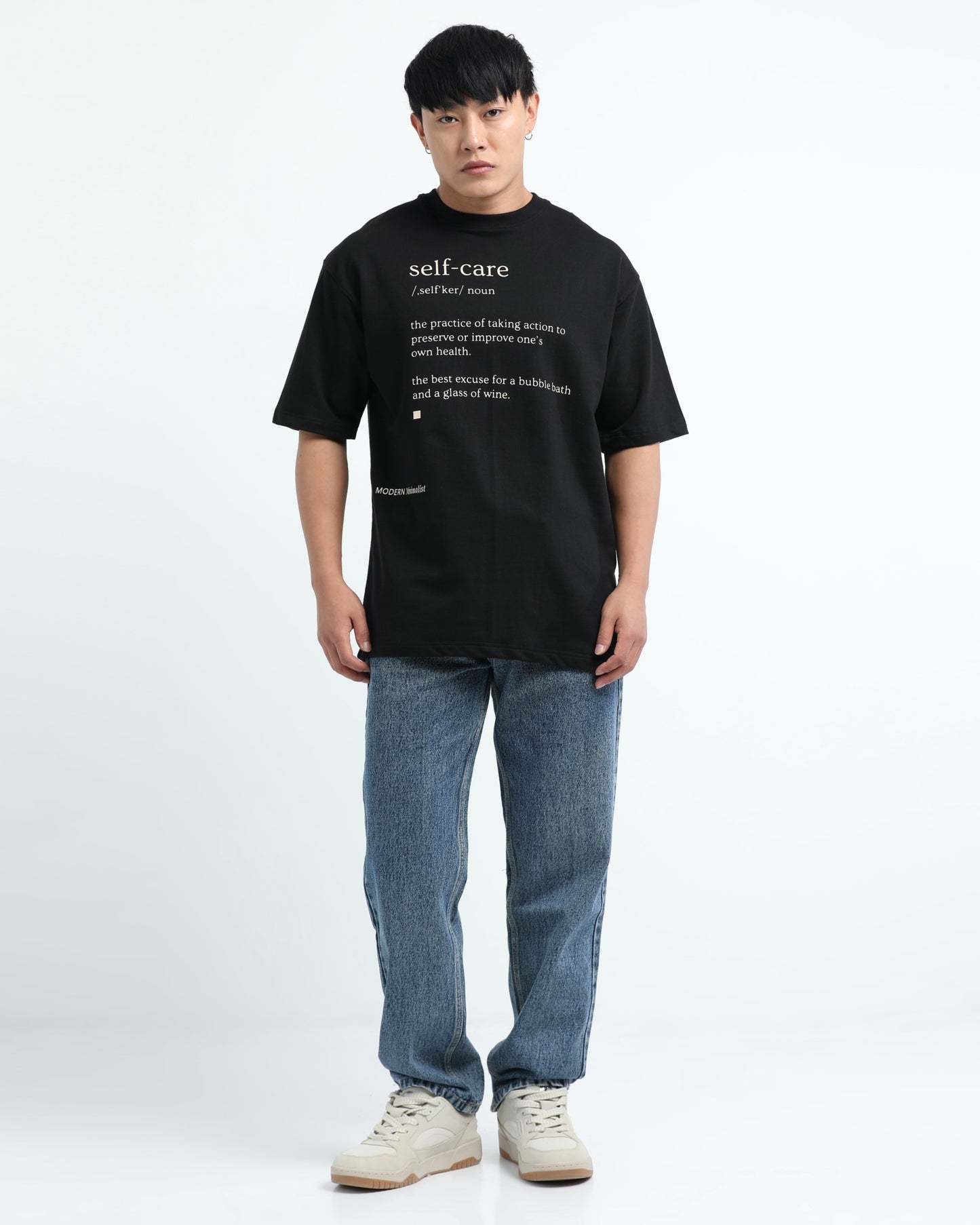 SELF CARE - Black Oversized fit