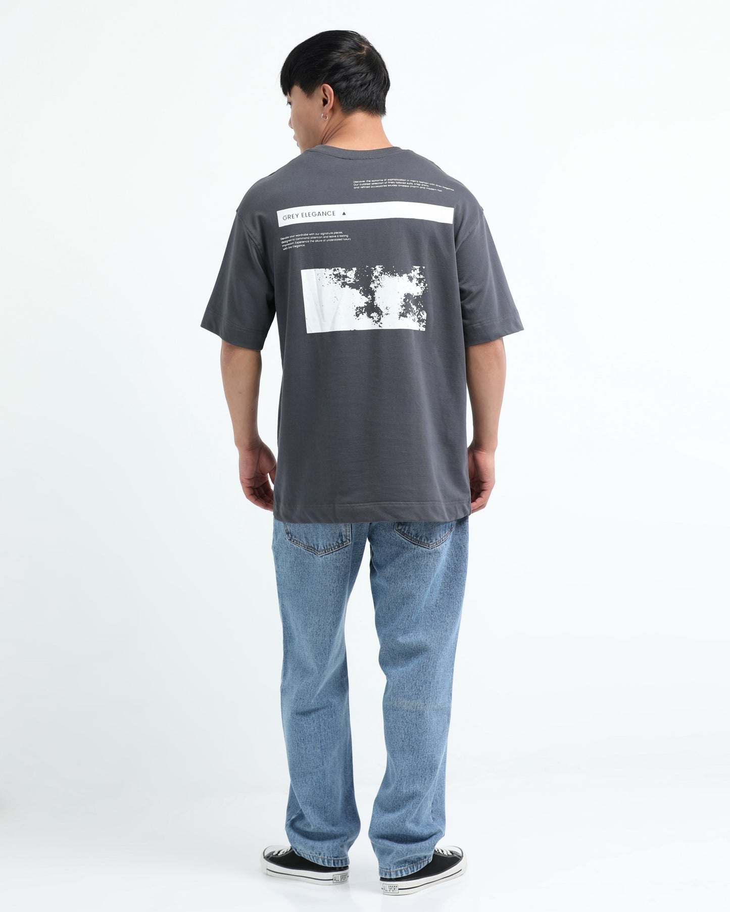 GREY ELEGANCE GREY TEE - Oversized fit