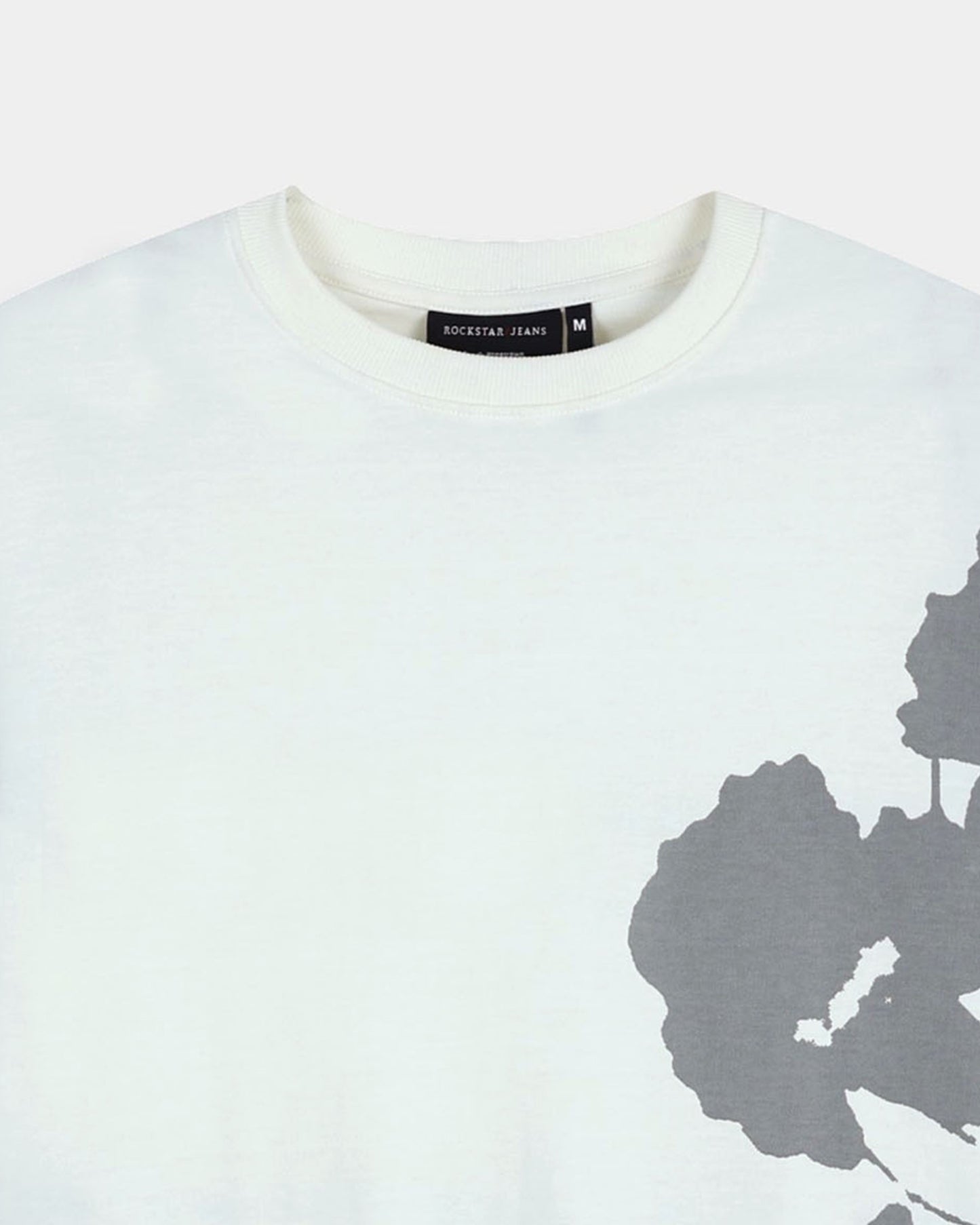 ECLECTIC REALM Relaxed Fit Cotton Printed T-Shirt Ecru White