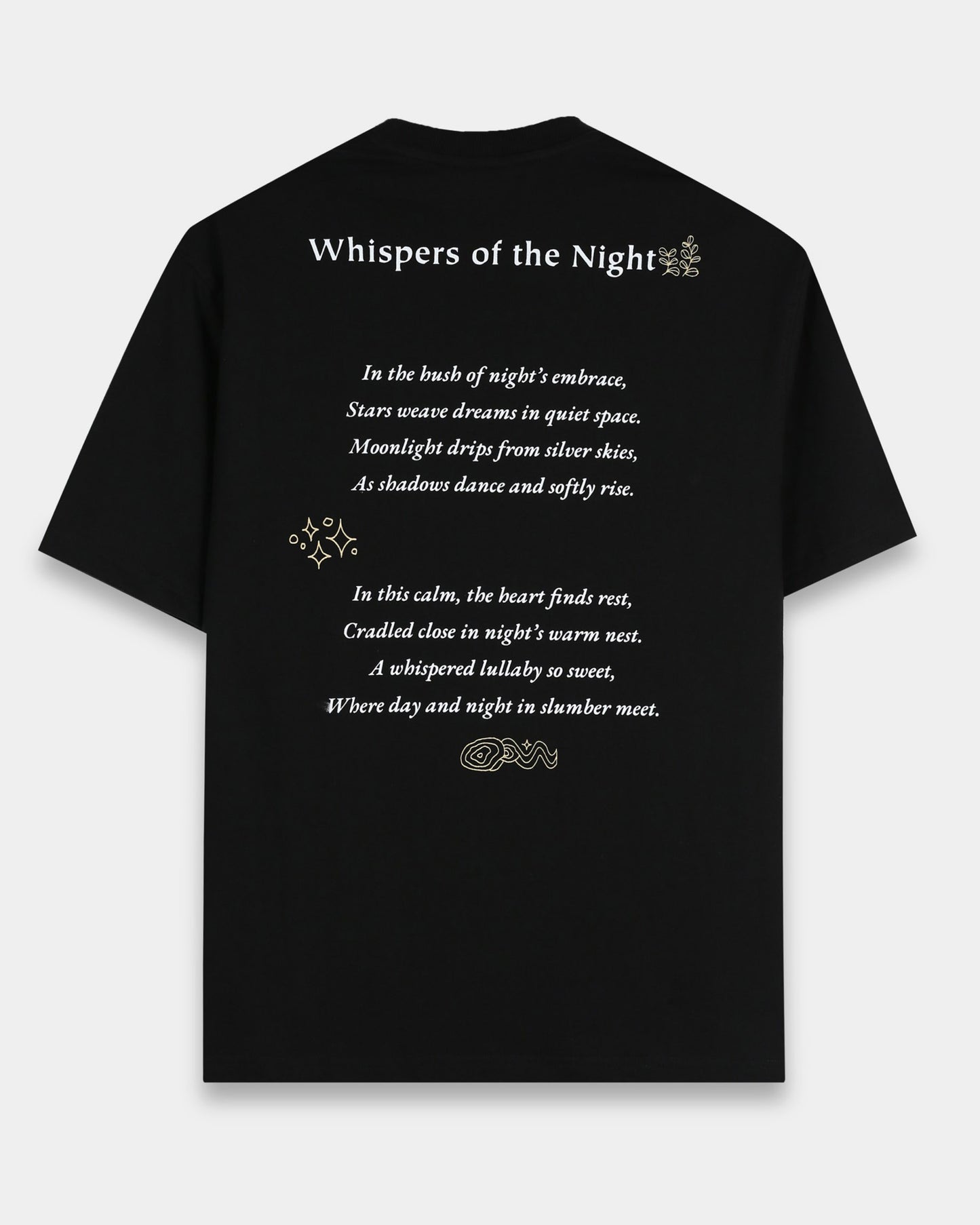 WHISPERS OF THE NIGHT - Black Oversized fit