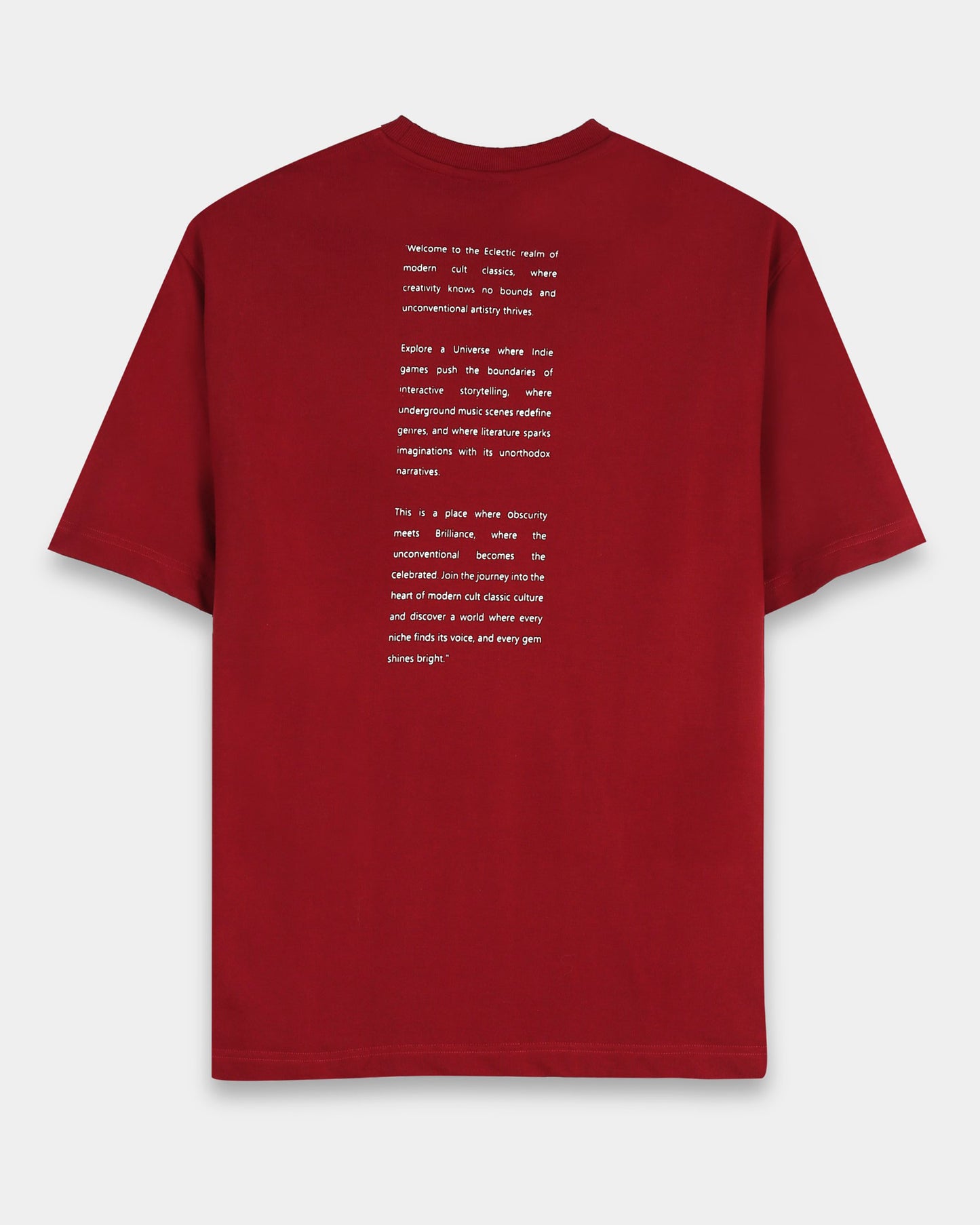 ELECTIC REALM - Maroon Oversized fit