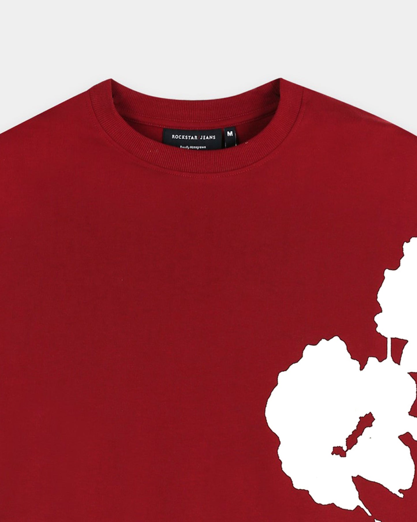 ECLECTIC REALM Relaxed Fit Cotton Printed T-Shirt Carmine Red