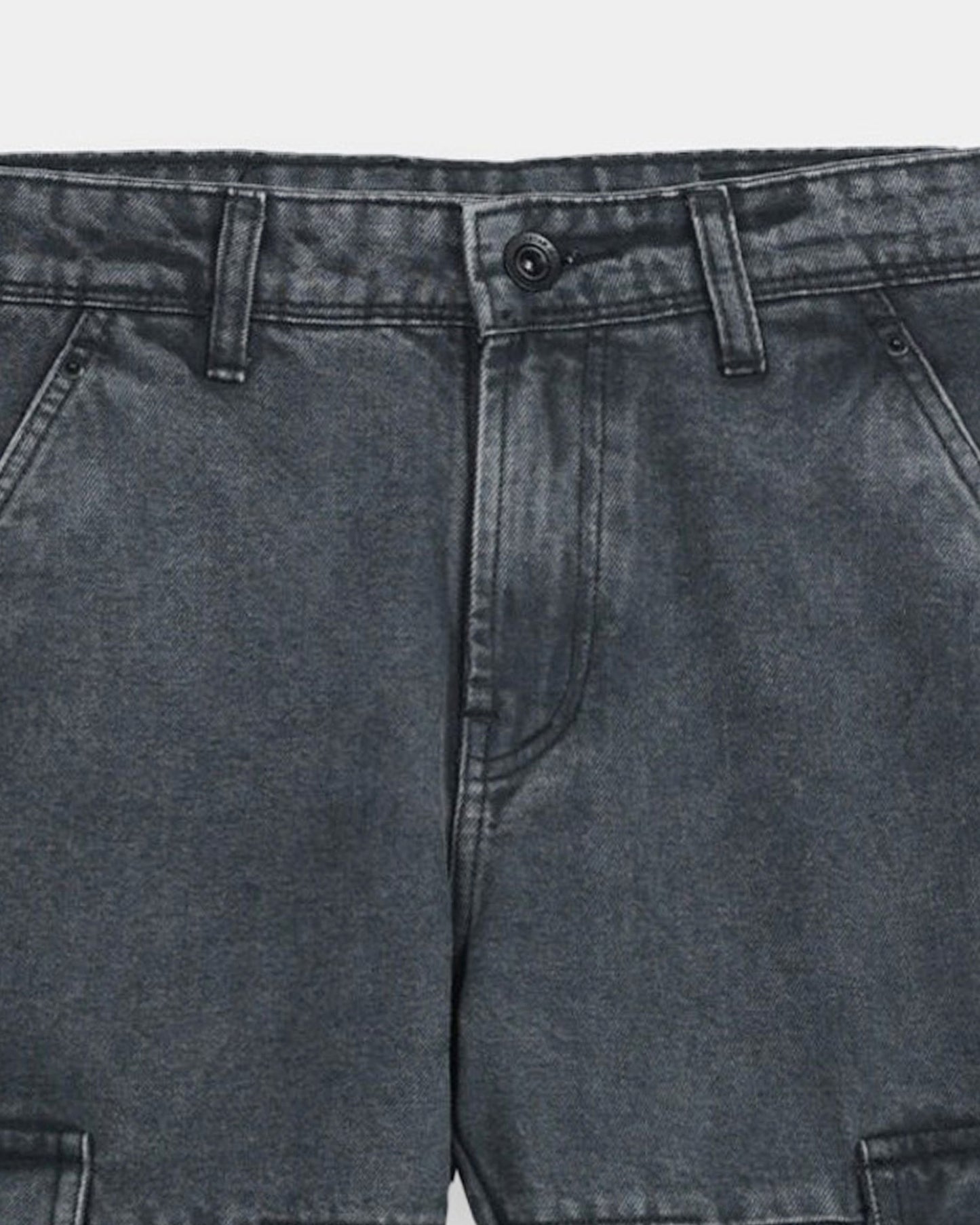 NOMAD Relaxed Fit 6 Pocket Cargo Denim Jeans Washed Grey