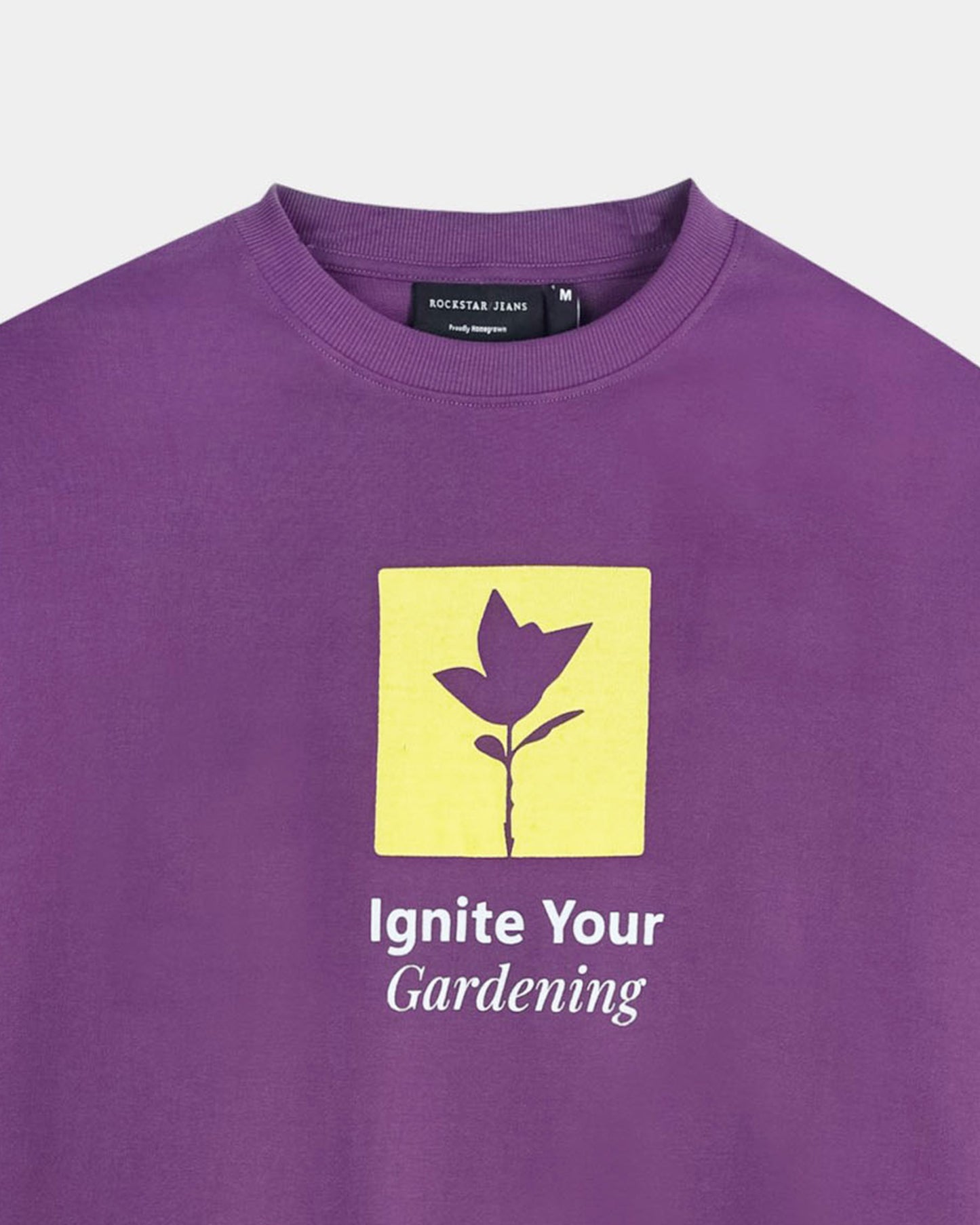 IGNITE YOUR GARDENING PURPLE TEE - Oversized fit