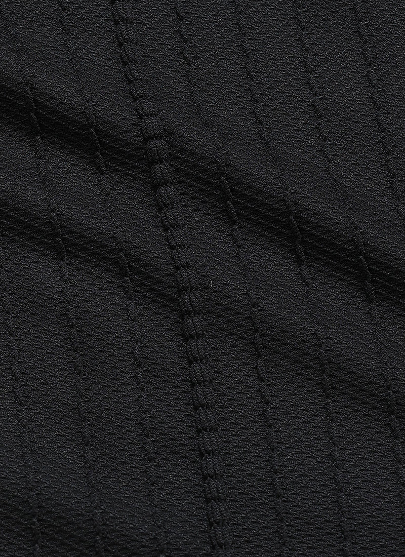 VERTIX Striped Textured Shirt Black Anthracite-Fabric Detail view