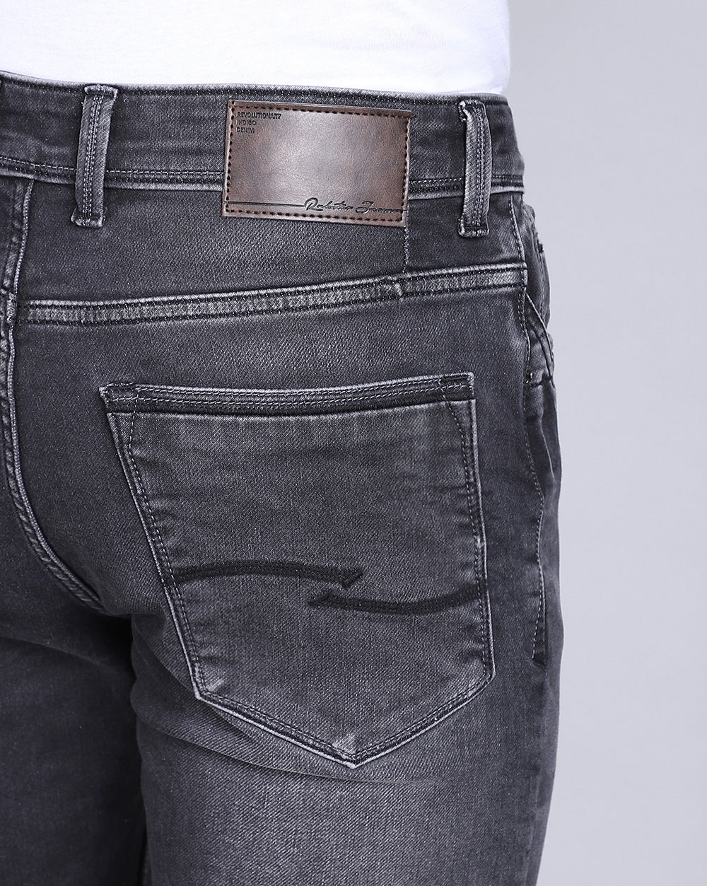 Charcoal Slim Fit Jeans For Men