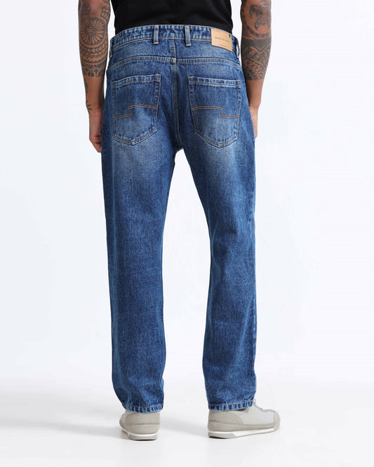 luxury straight fit jeans men fashion 
