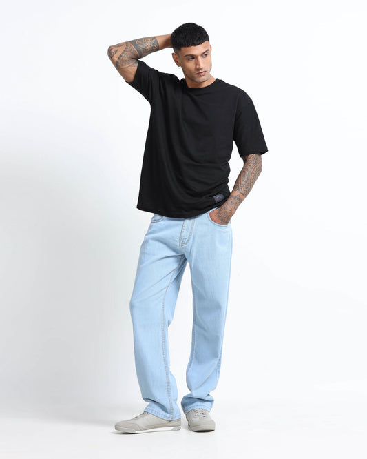 Men wearing modern denim jeans from Rockstar Jeans collection showing comfort and flexible fit features